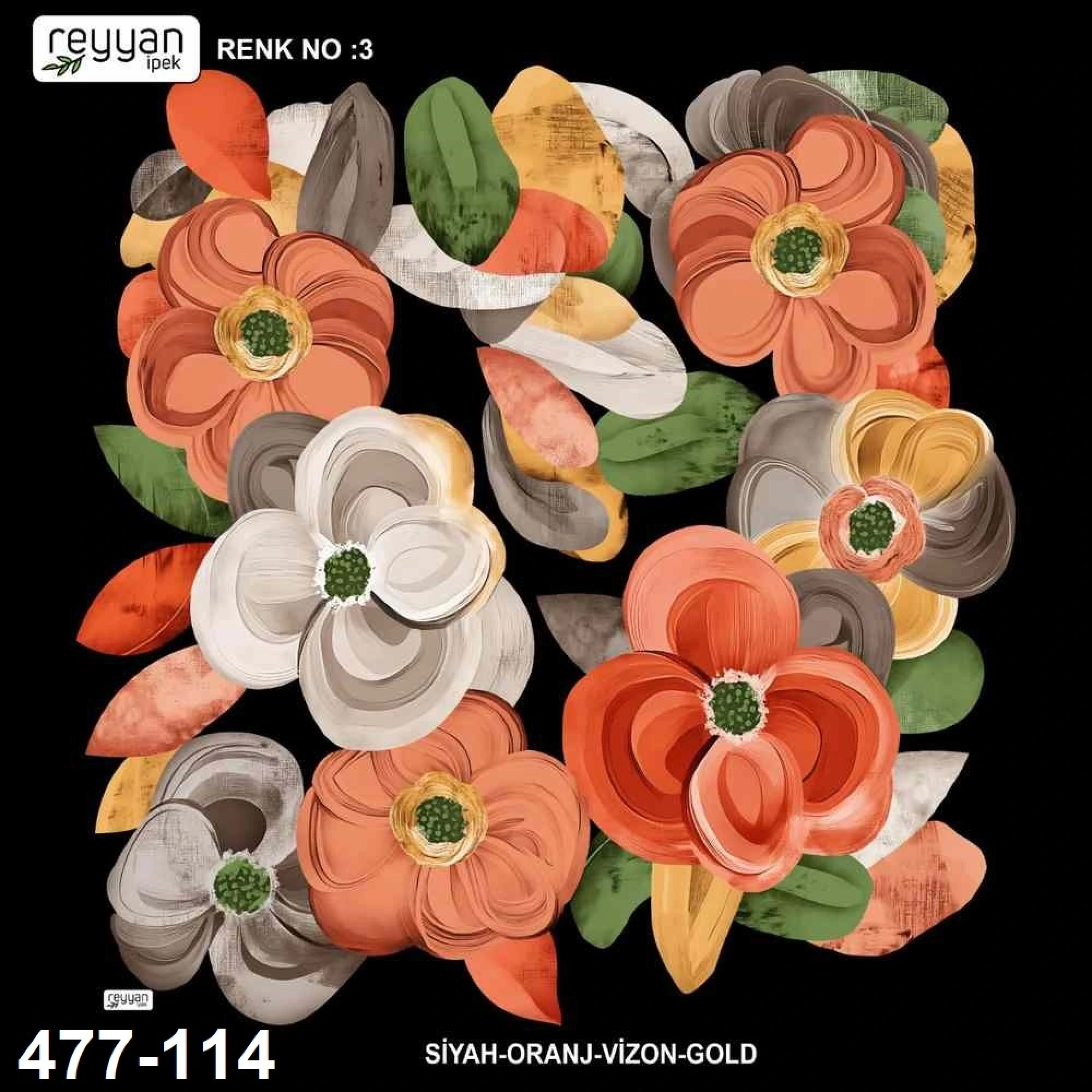 Reyyan İpek Desenli Oyalık Yazma 477-114