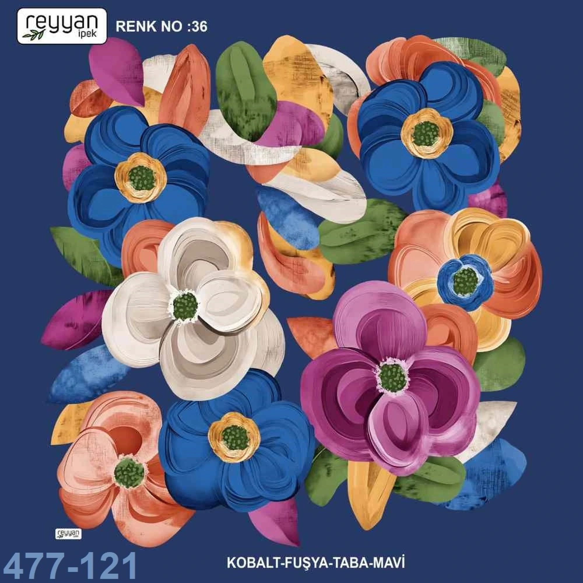 Reyyan İpek Desenli Oyalık Yazma 477-121