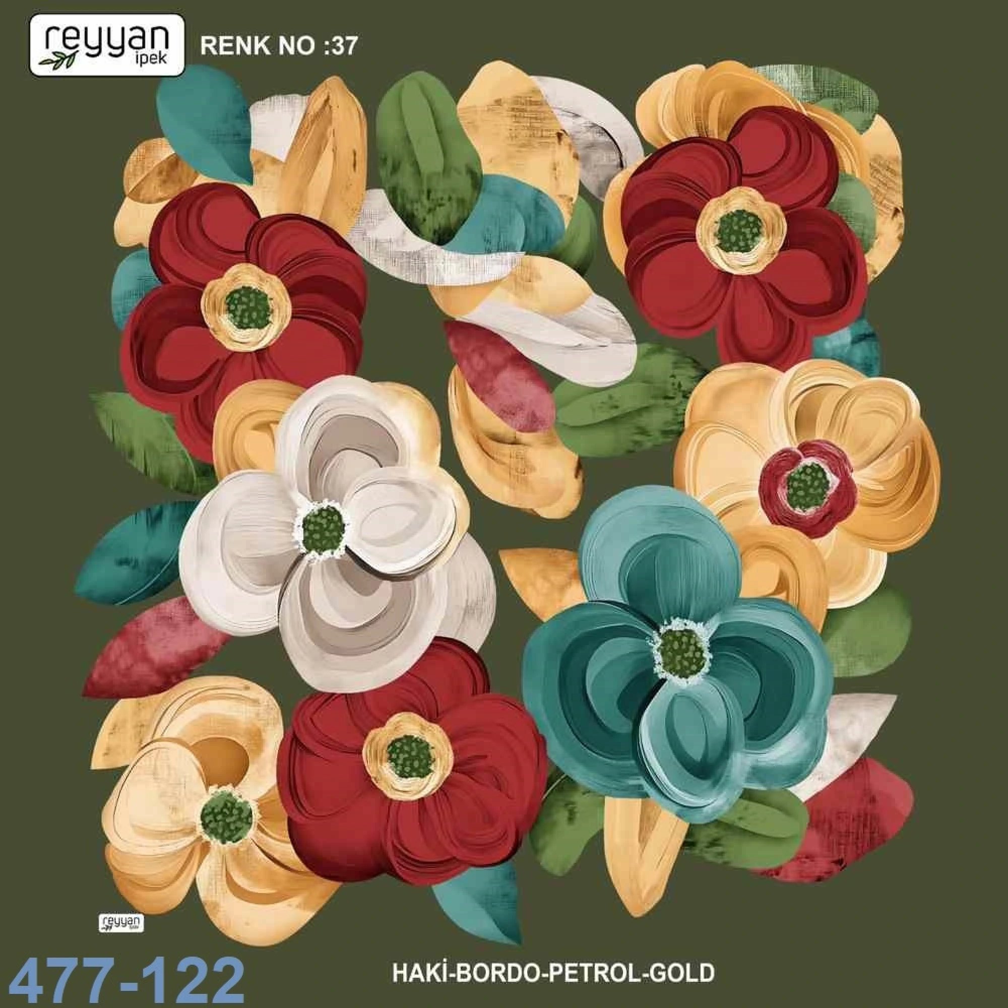 Reyyan İpek Desenli Oyalık Yazma 477-122