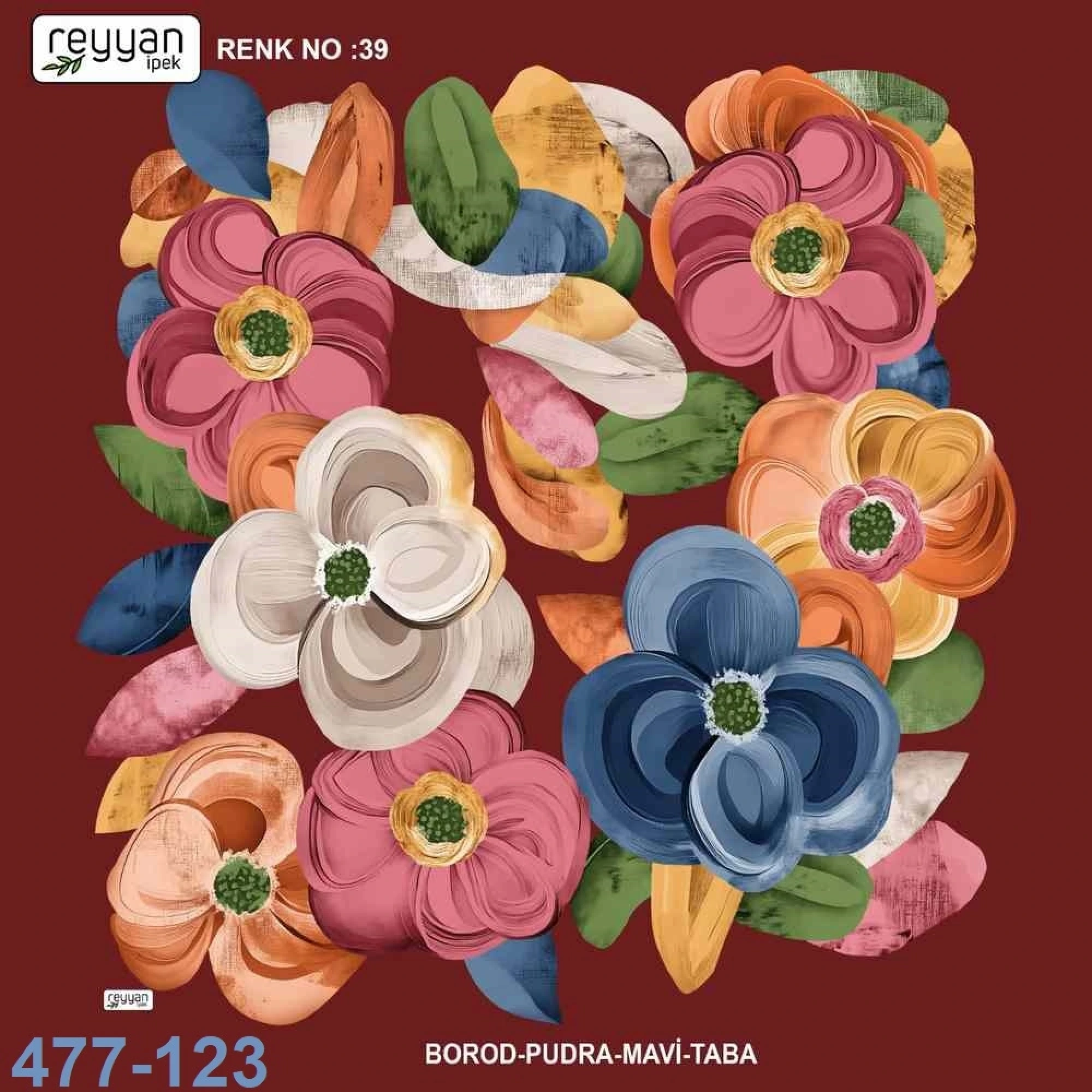 Reyyan İpek Desenli Oyalık Yazma 477-123