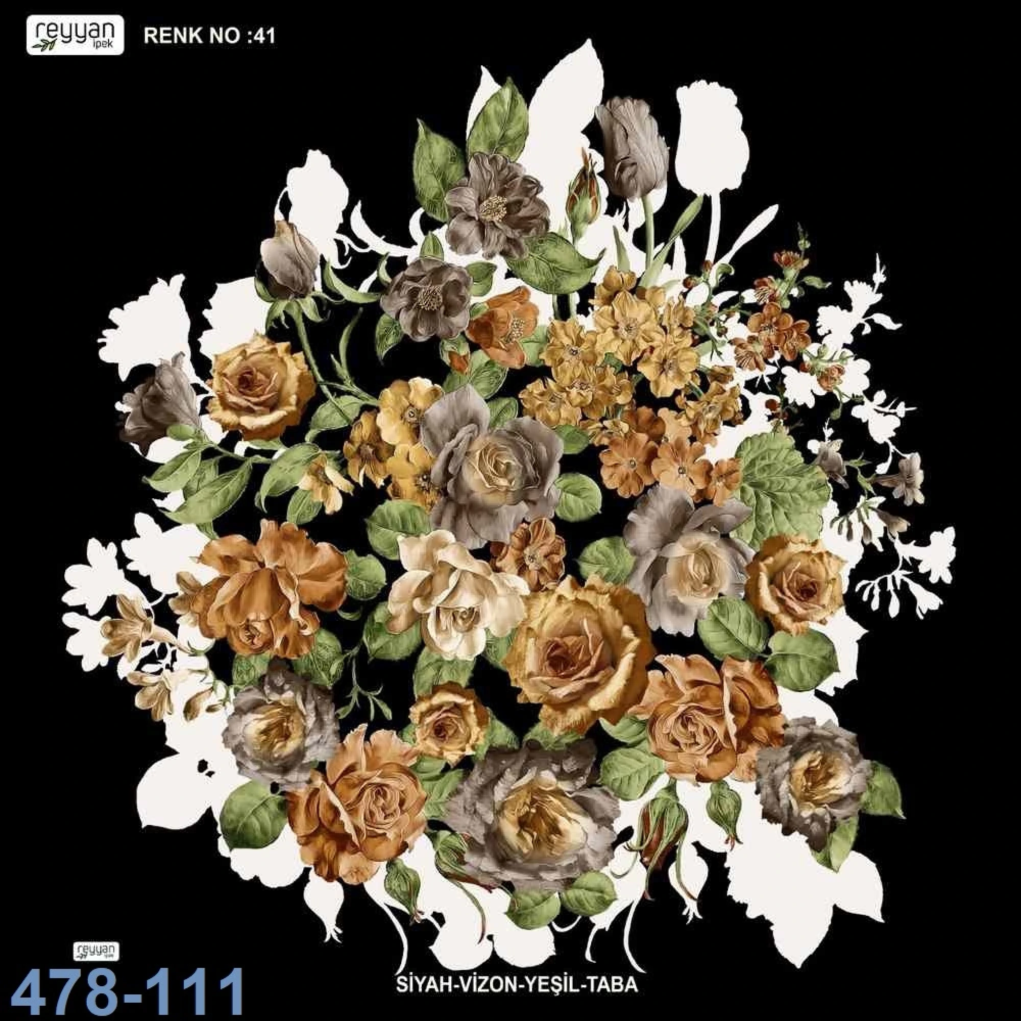Reyyan İpek Desenli Oyalık Yazma 478-111