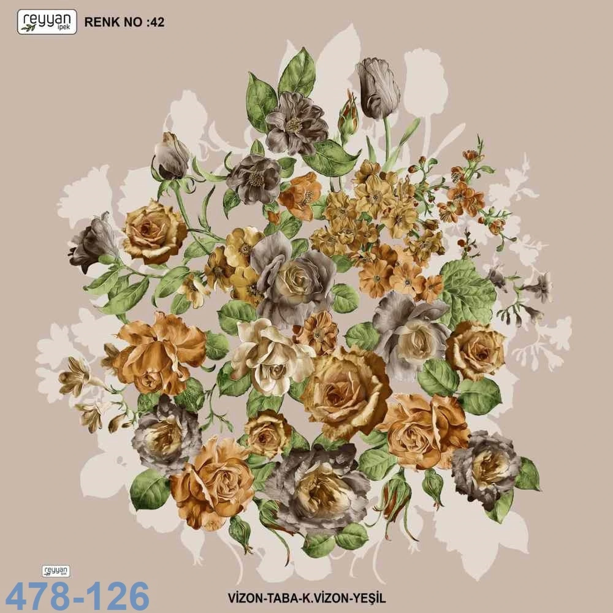 Reyyan İpek Desenli Oyalık Yazma 478-126