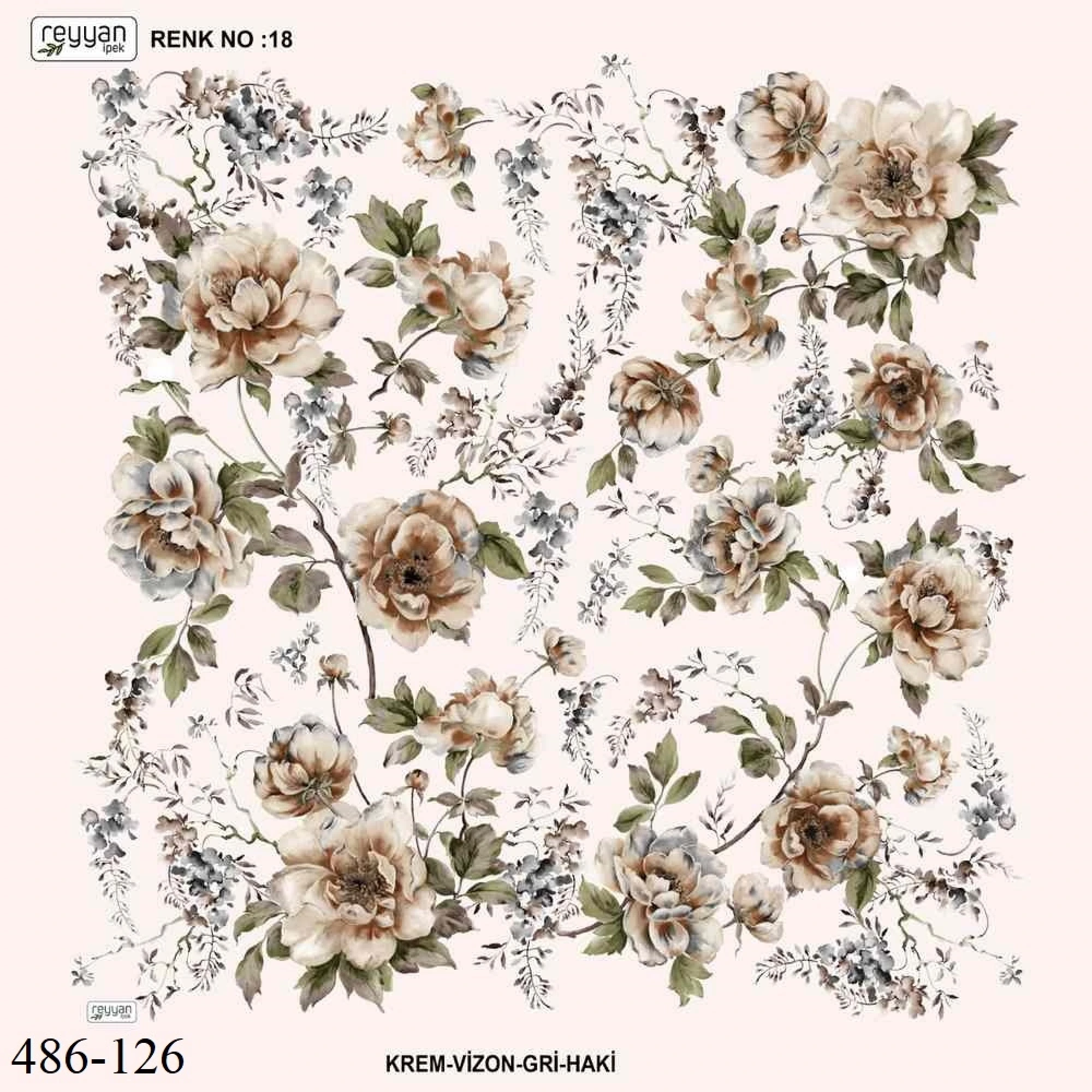 Reyyan İpek Desenli Oyalık Yazma 486-126