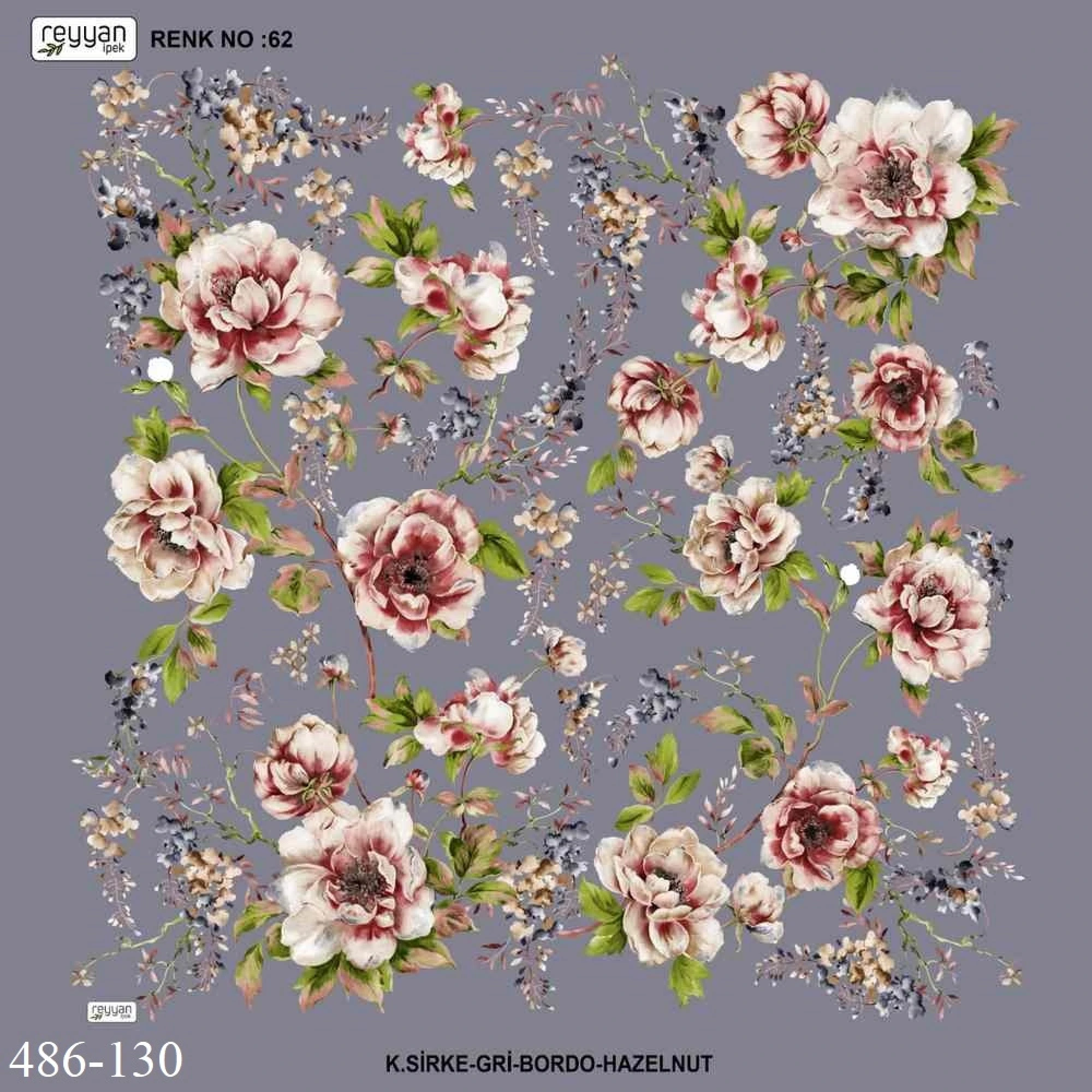 Reyyan İpek Desenli Oyalık Yazma 486-130