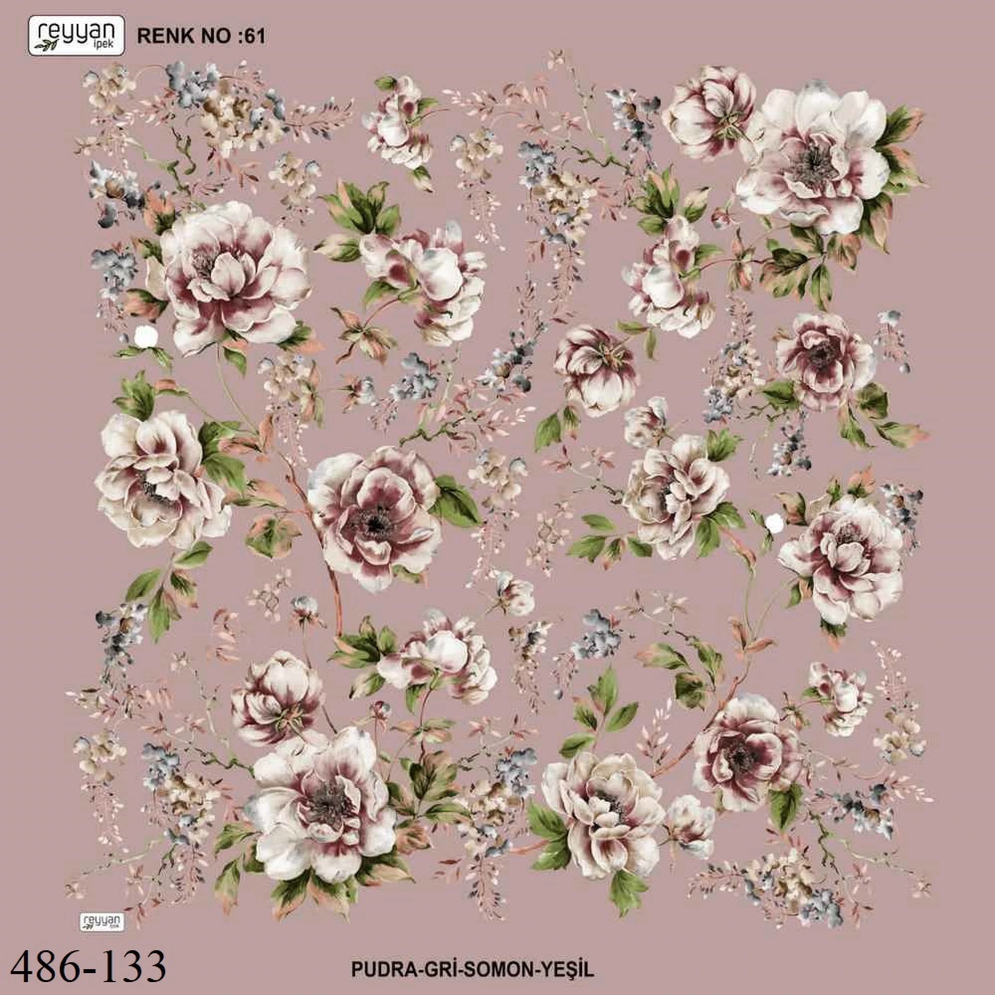 Reyyan İpek Desenli Oyalık Yazma 486-133