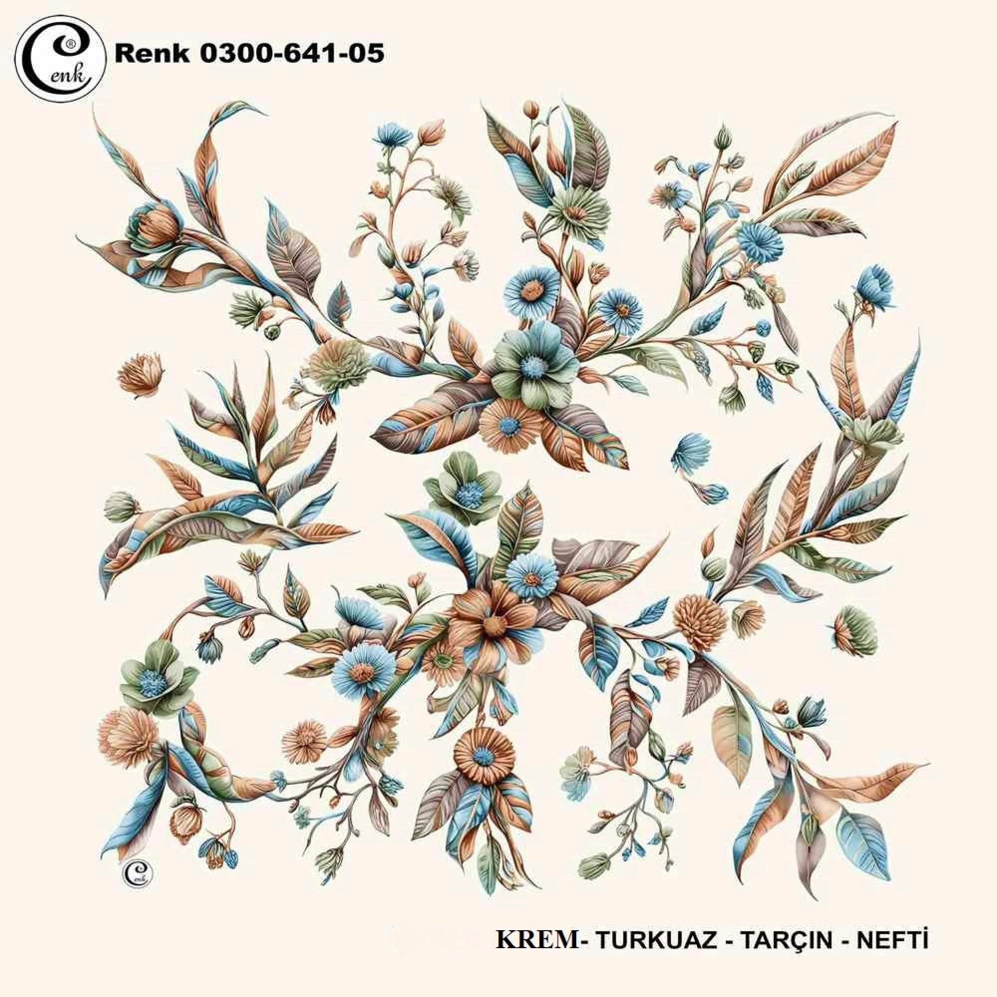 Cenk Desenli Oyalık Yazma 641-05