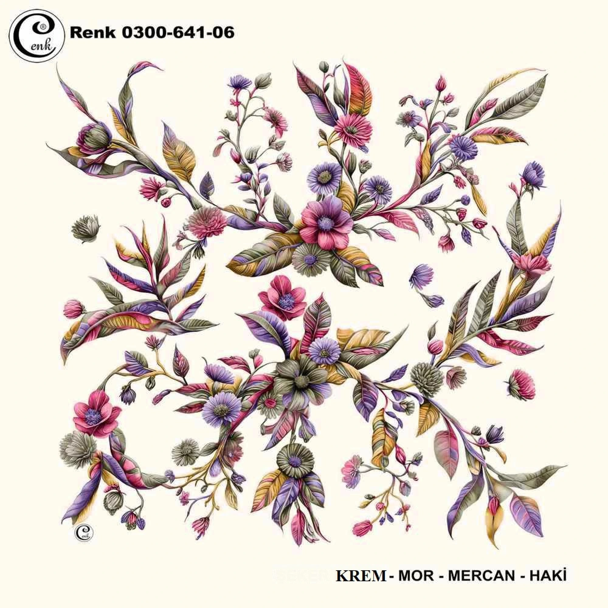 Cenk Desenli Oyalık Yazma 641-06