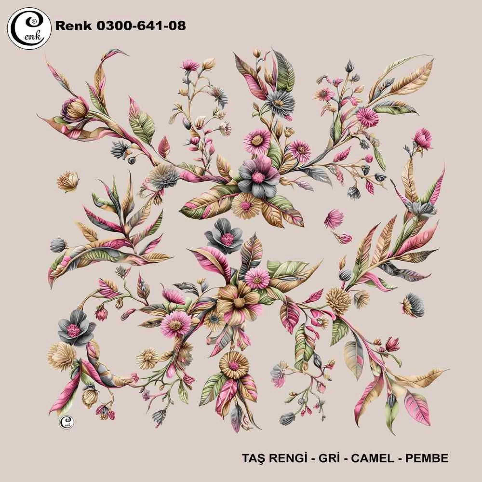 Cenk Desenli Oyalık Yazma 641-08