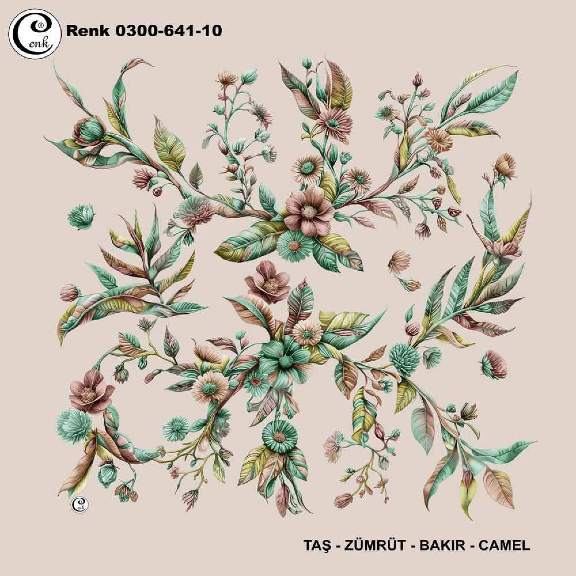 Cenk Desenli Oyalık Yazma 641-10