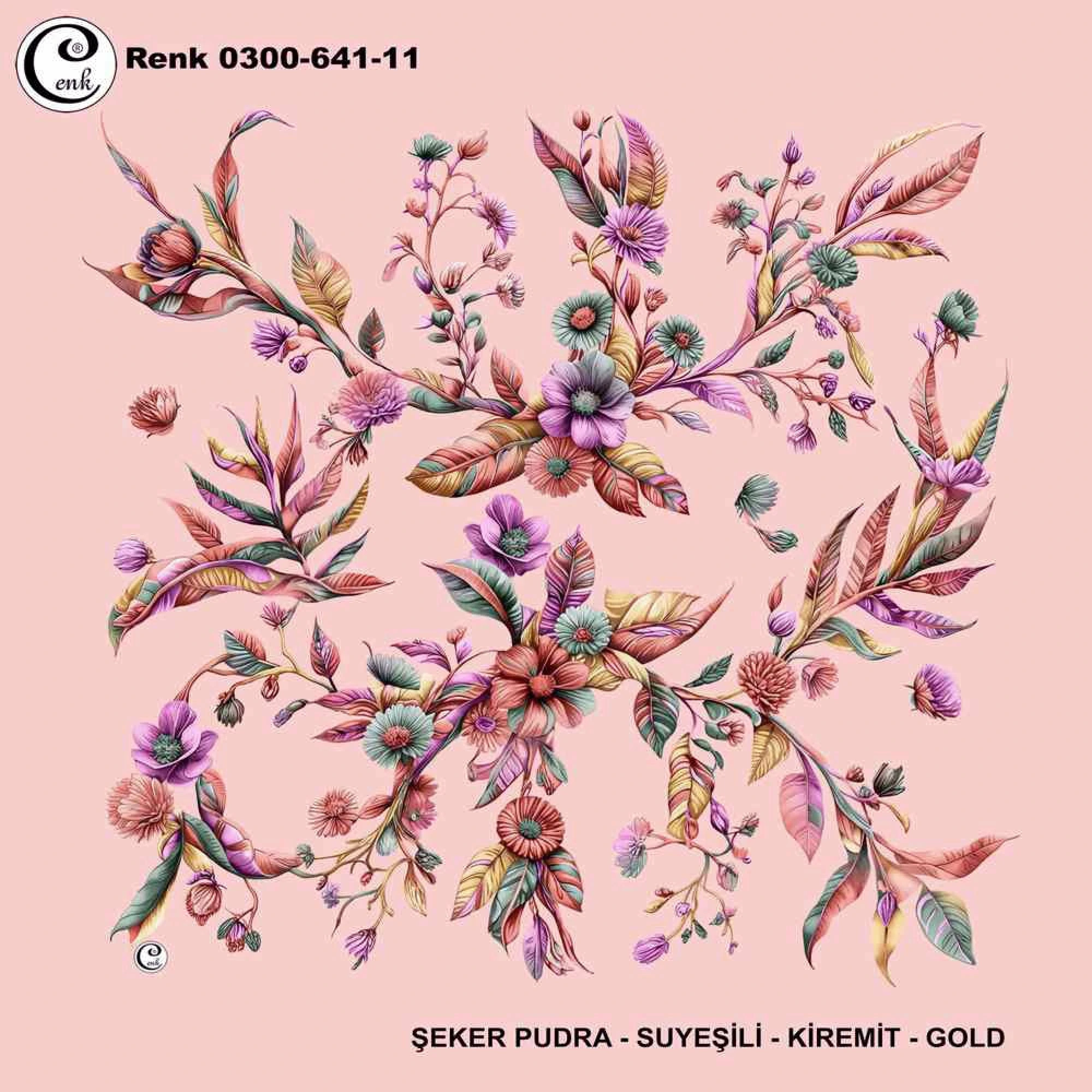 Cenk Desenli Oyalık Yazma 641-11