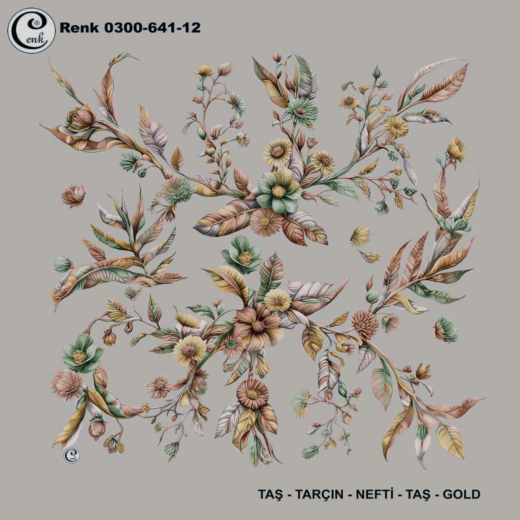 Cenk Desenli Oyalık Yazma 641-12