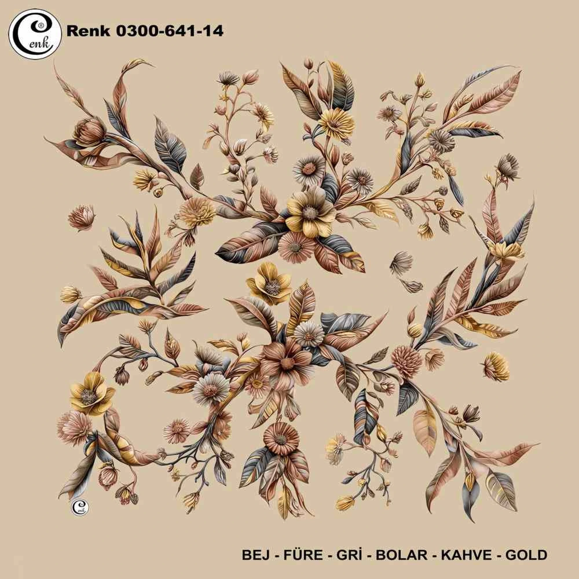 Cenk Desenli Oyalık Yazma 641-14