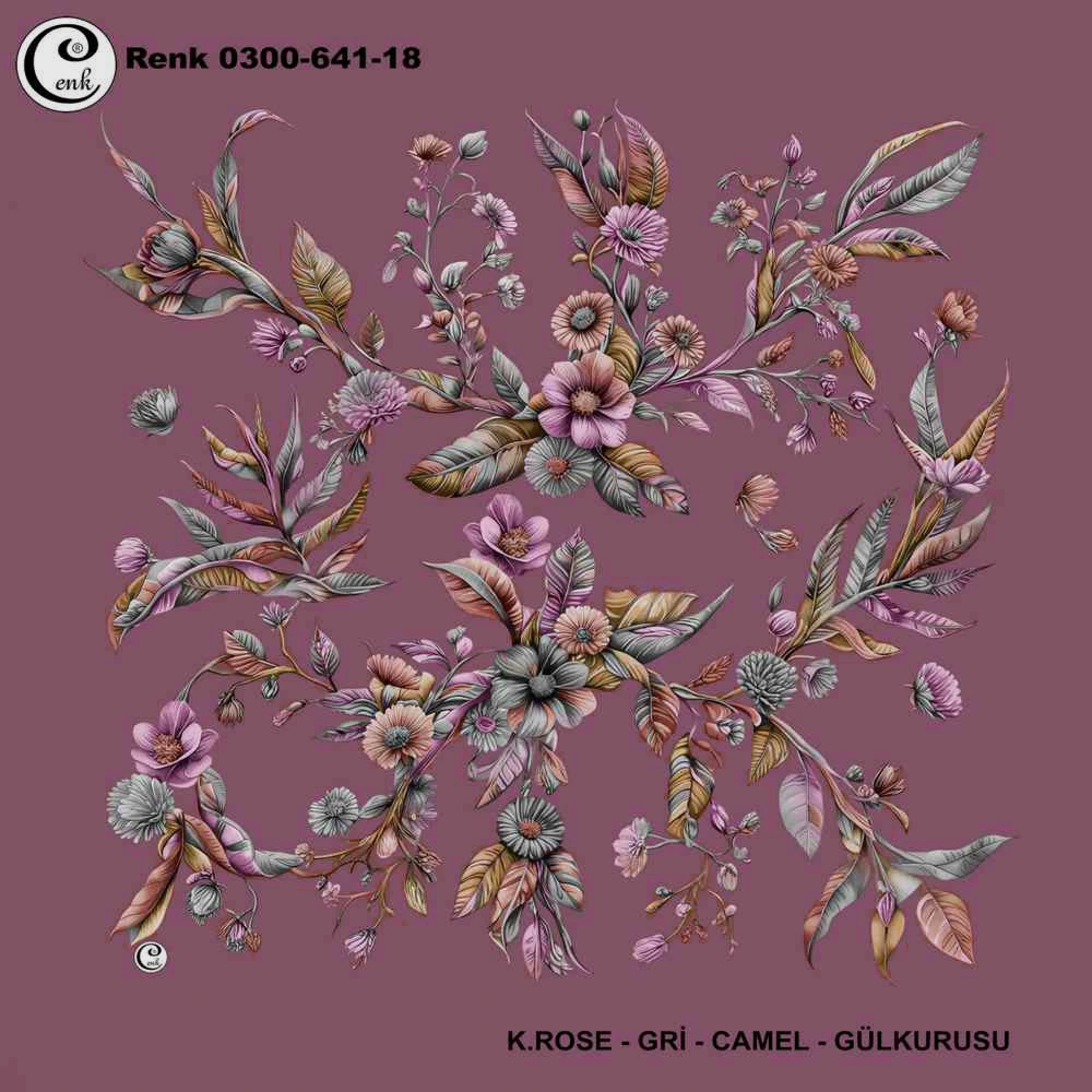 Cenk Desenli Oyalık Yazma 641-18