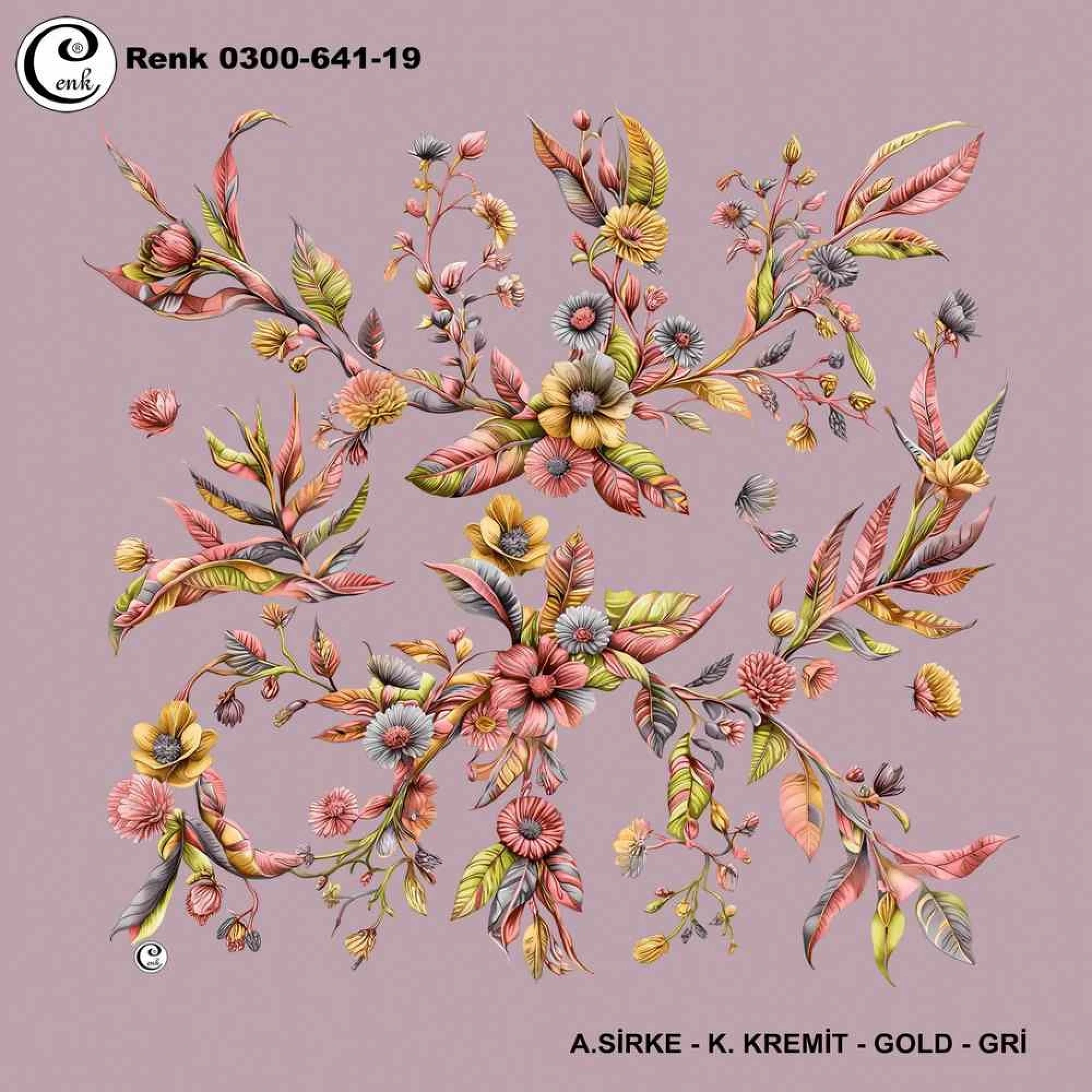 Cenk Desenli Oyalık Yazma 641-19