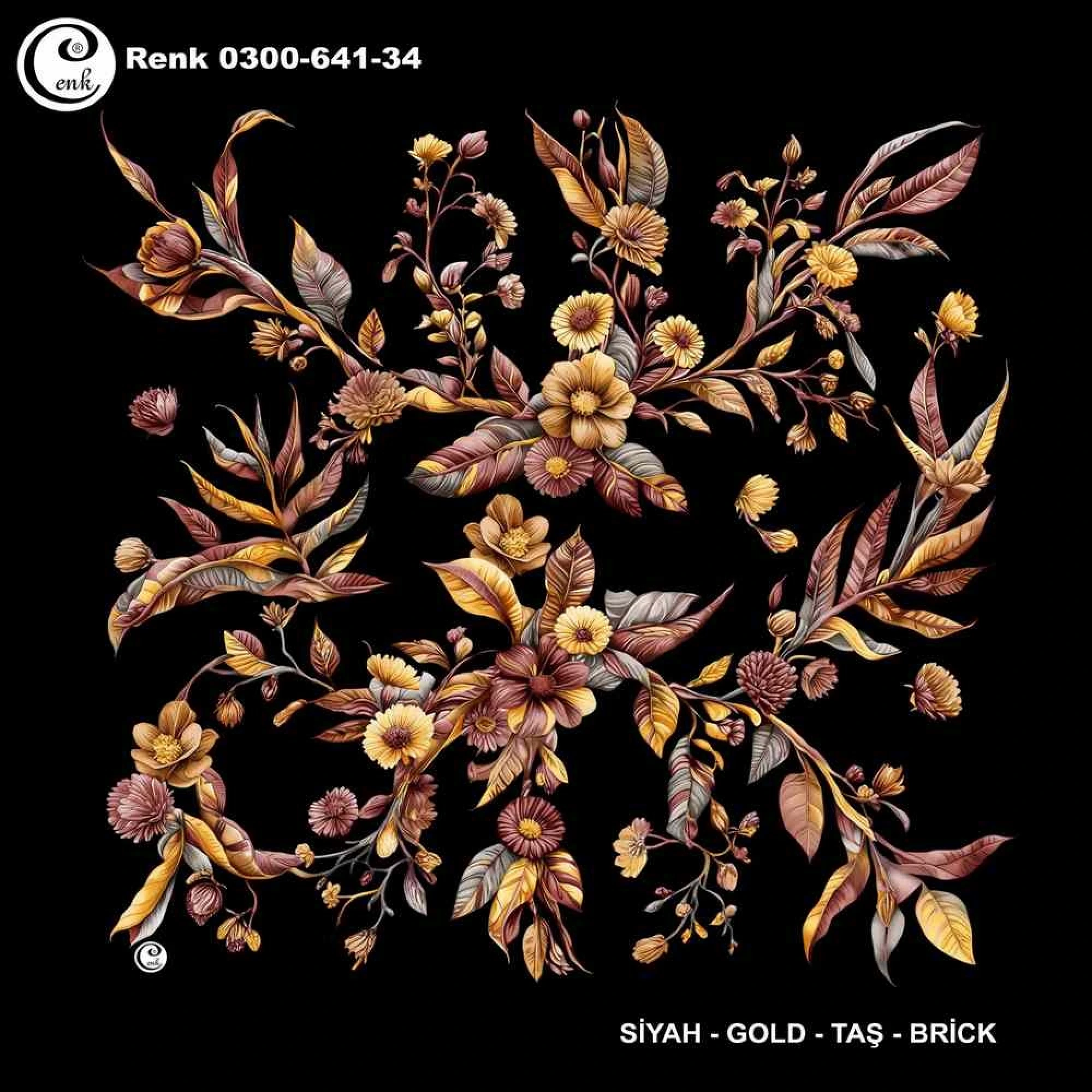 Cenk Desenli Oyalık Yazma 641-34