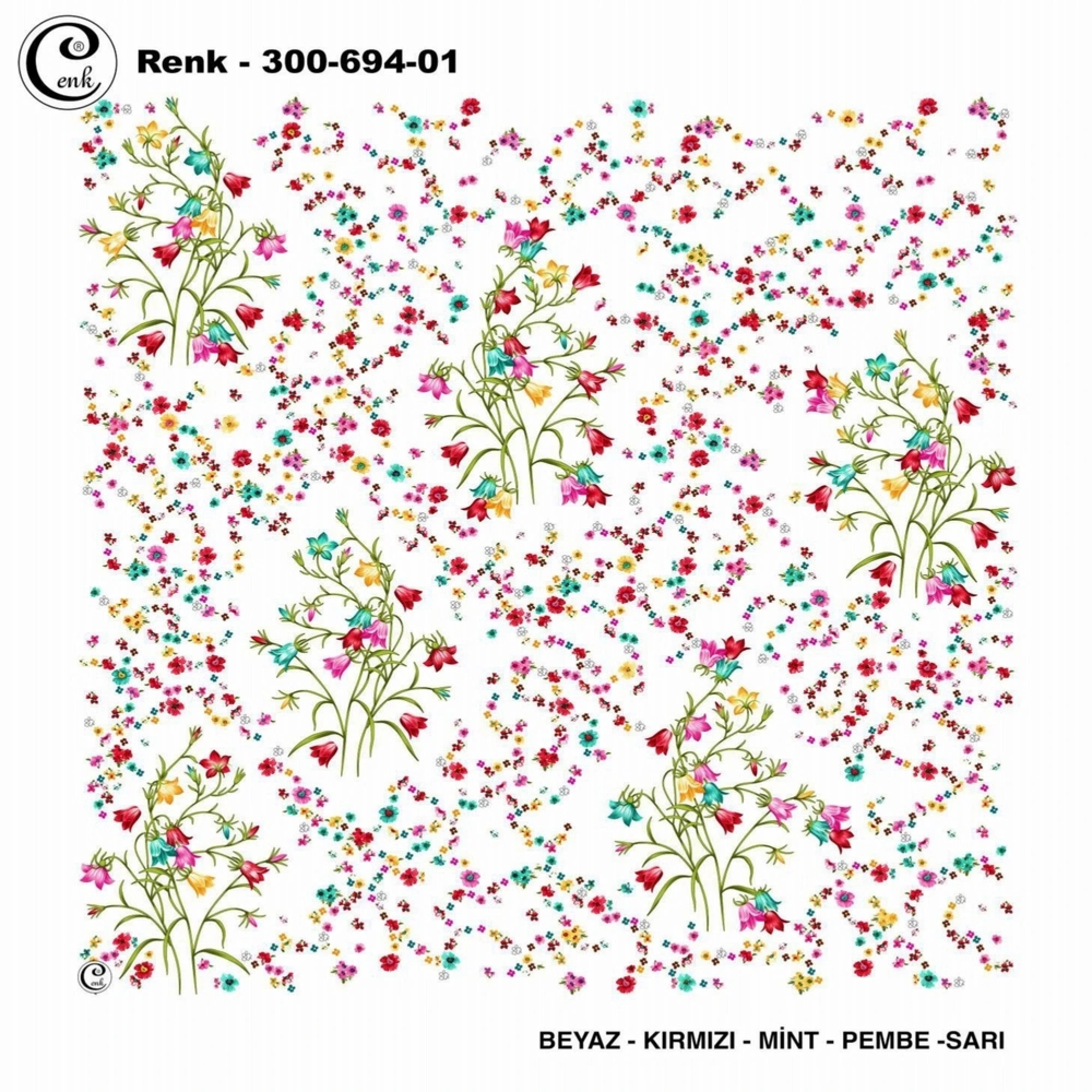 Cenk Desenli Oyalık Yazma 694-01