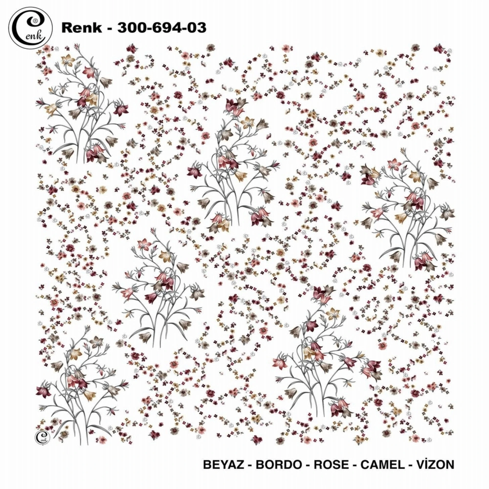 Cenk Desenli Oyalık Yazma 694-03