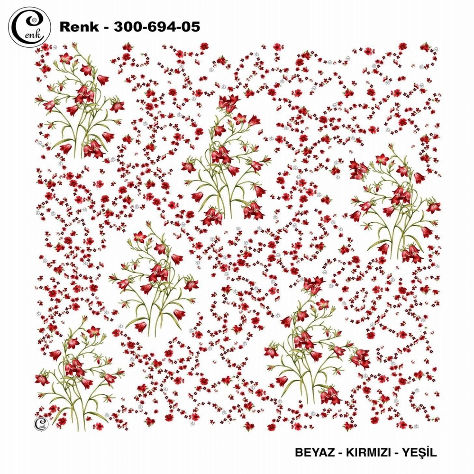 Cenk Desenli Oyalık Yazma 694-05