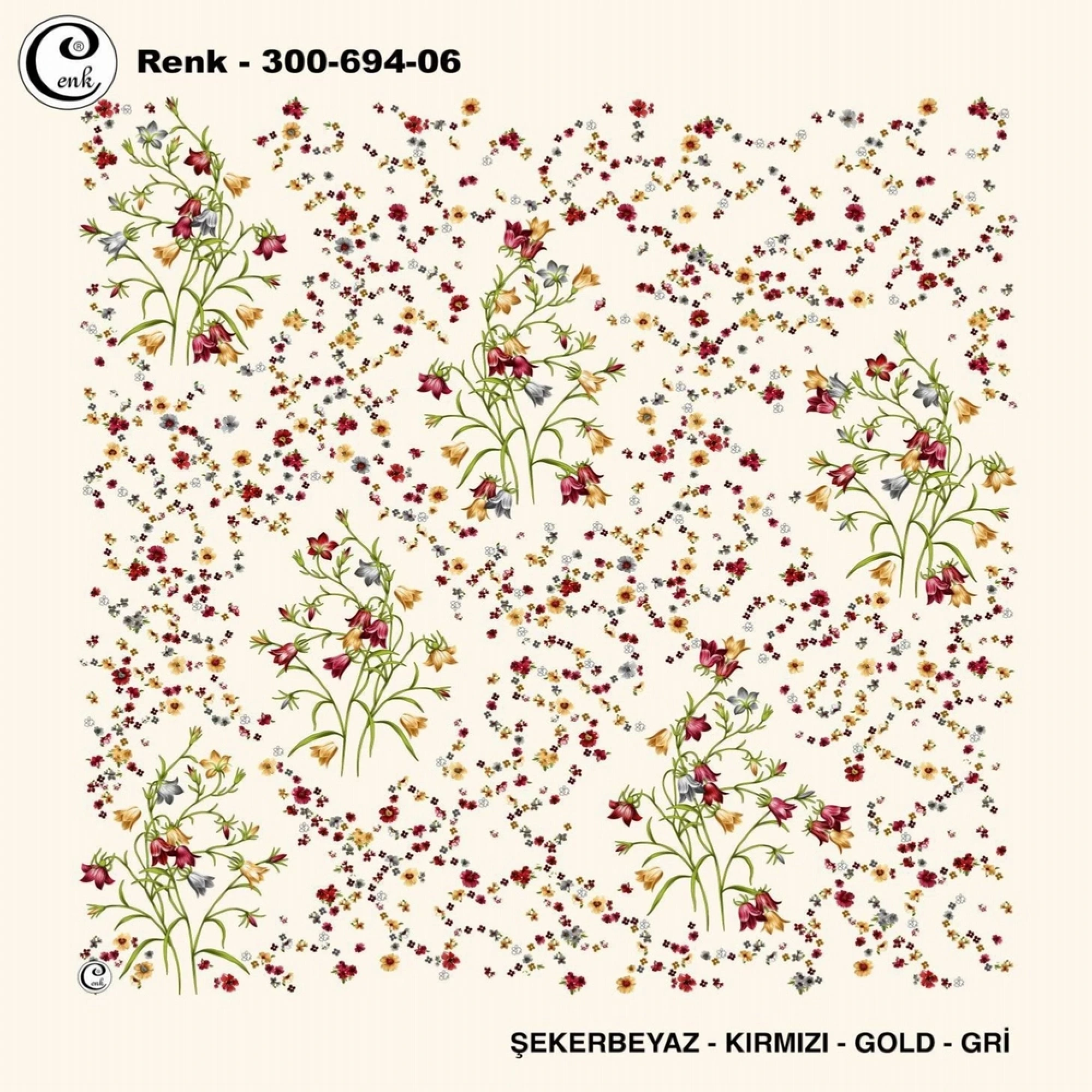 Cenk Desenli Oyalık Yazma 694-06