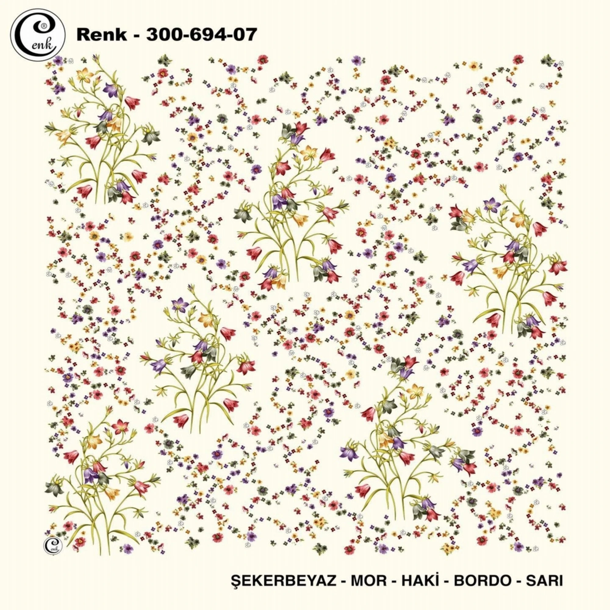 Cenk Desenli Oyalık Yazma 694-07