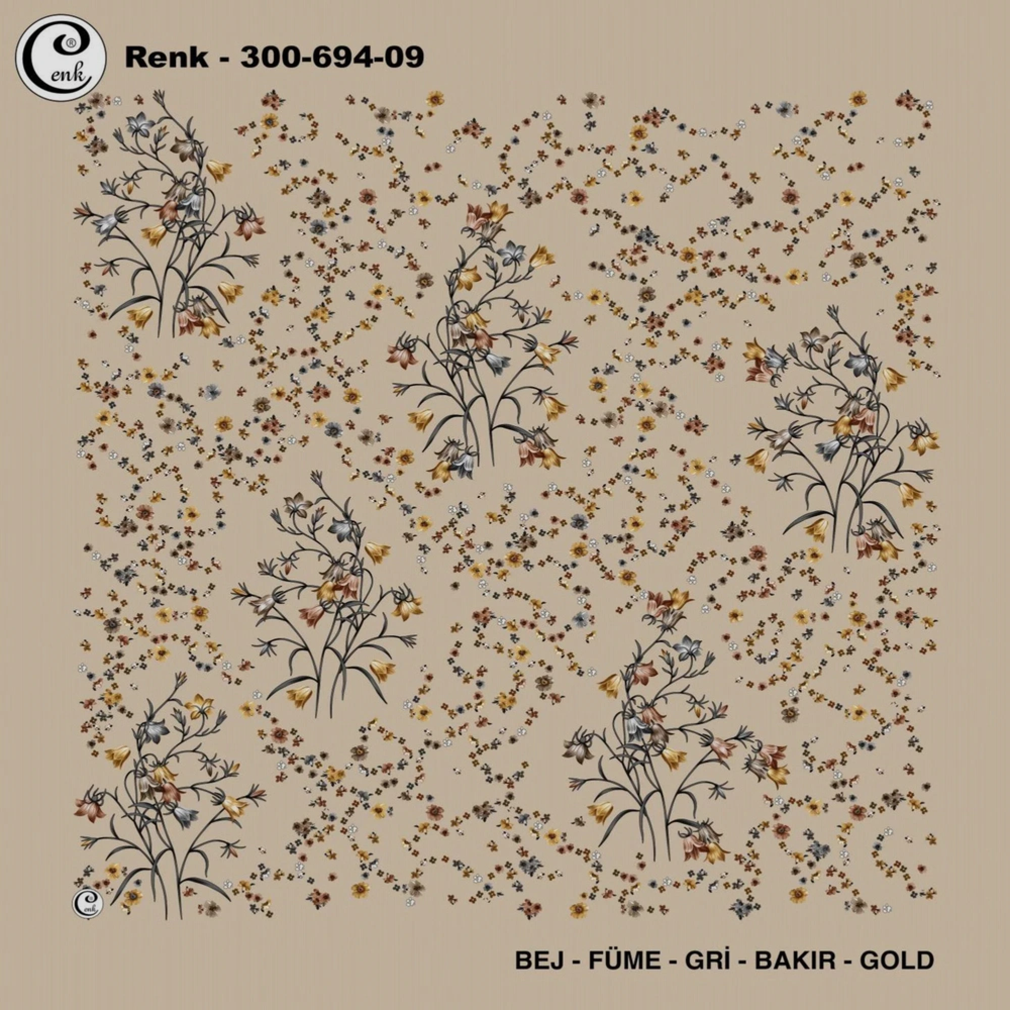 Cenk Desenli Oyalık Yazma 694-09