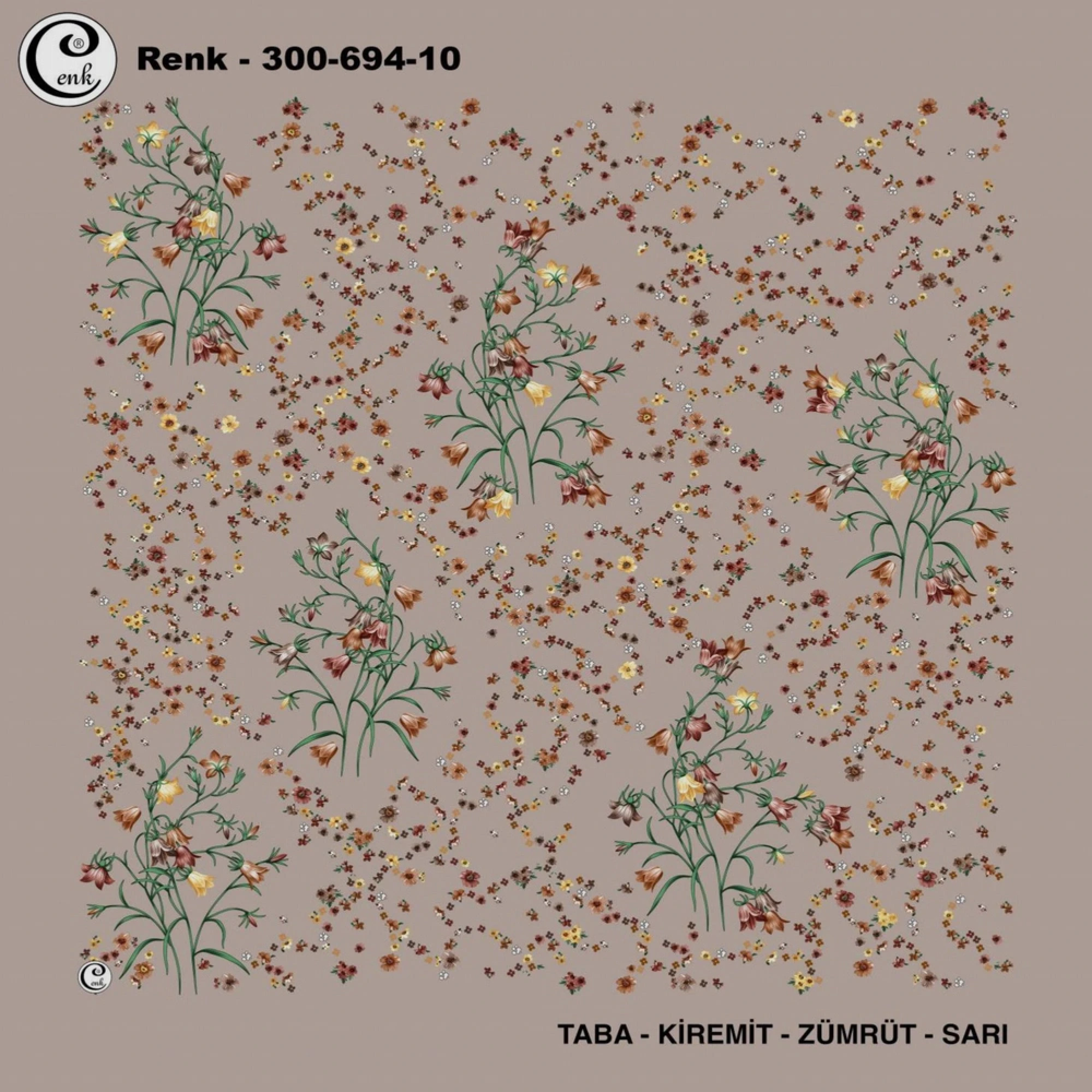 Cenk Desenli Oyalık Yazma 694-10