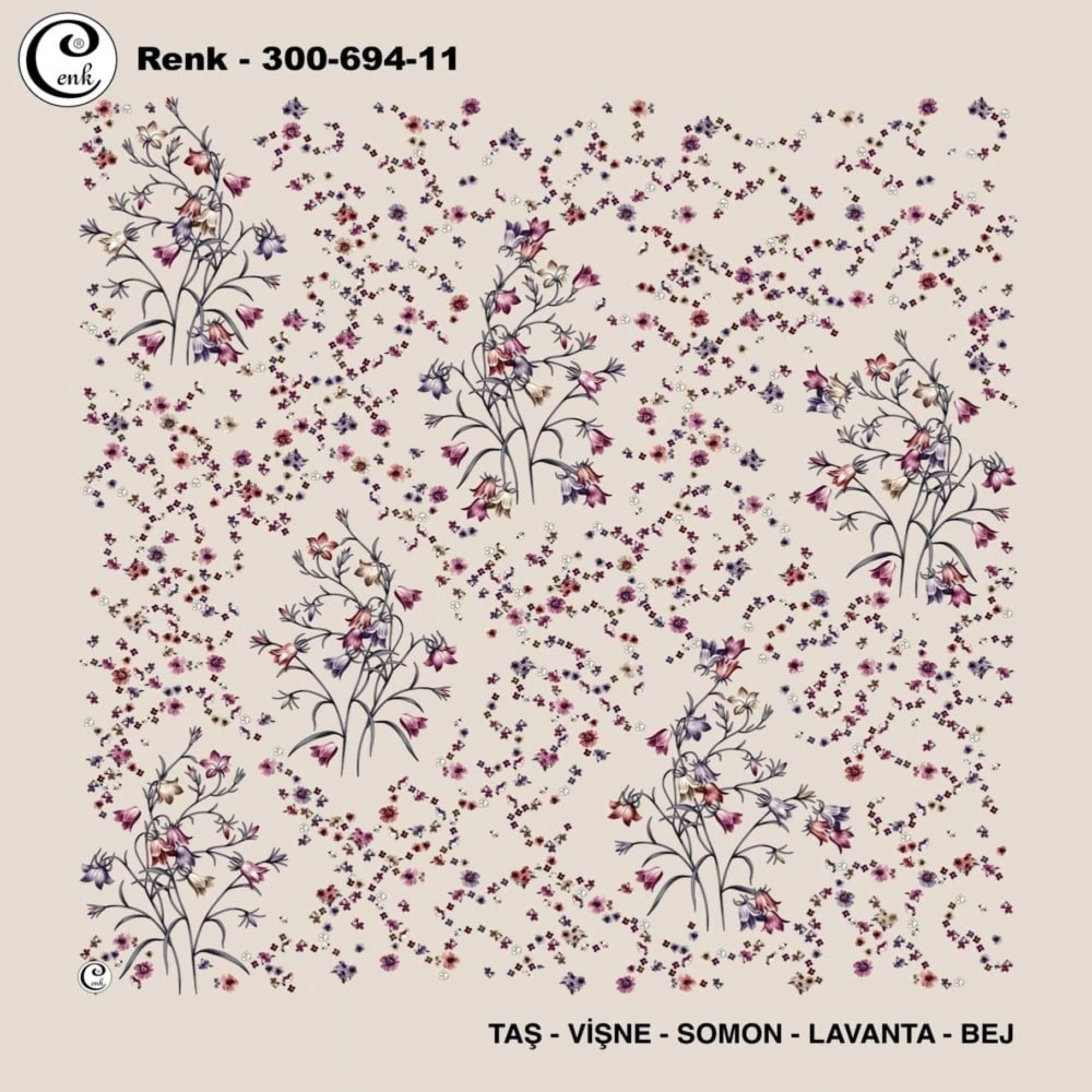 Cenk Desenli Oyalık Yazma 694-11