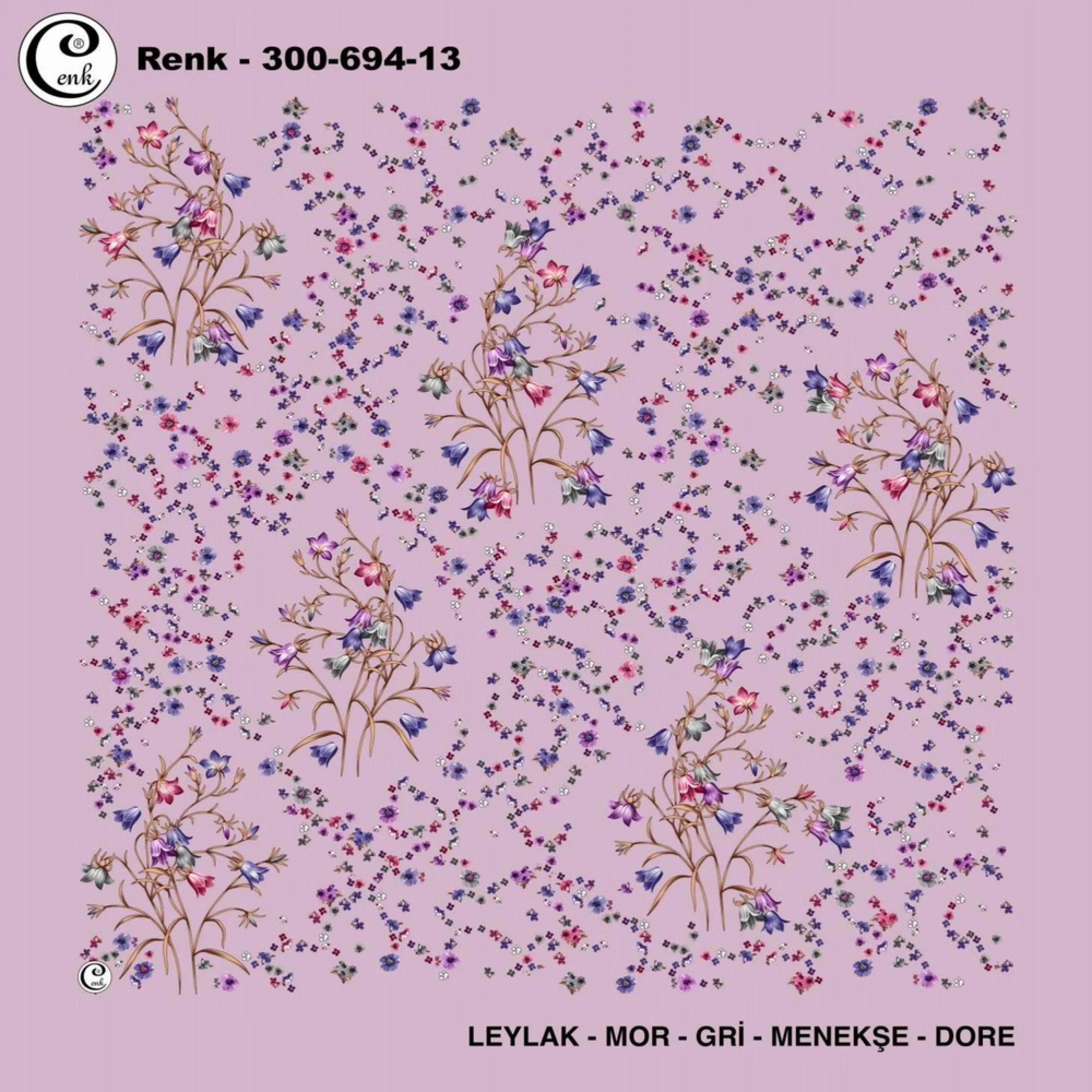 Cenk Desenli Oyalık Yazma 694-13