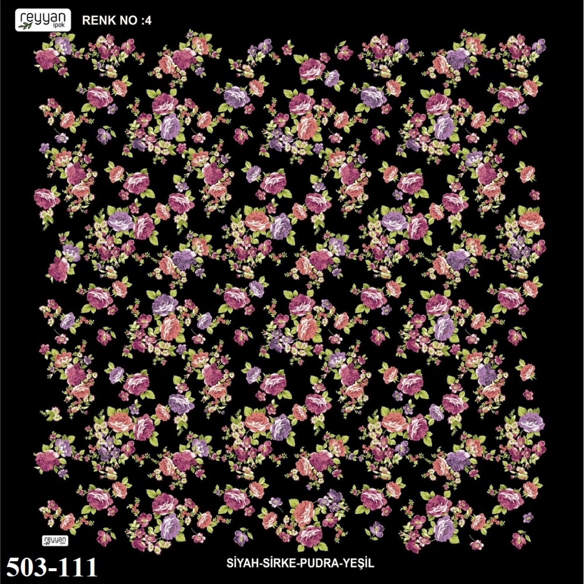 Reyyan İpek Desenli Oyalık Yazma 503-111