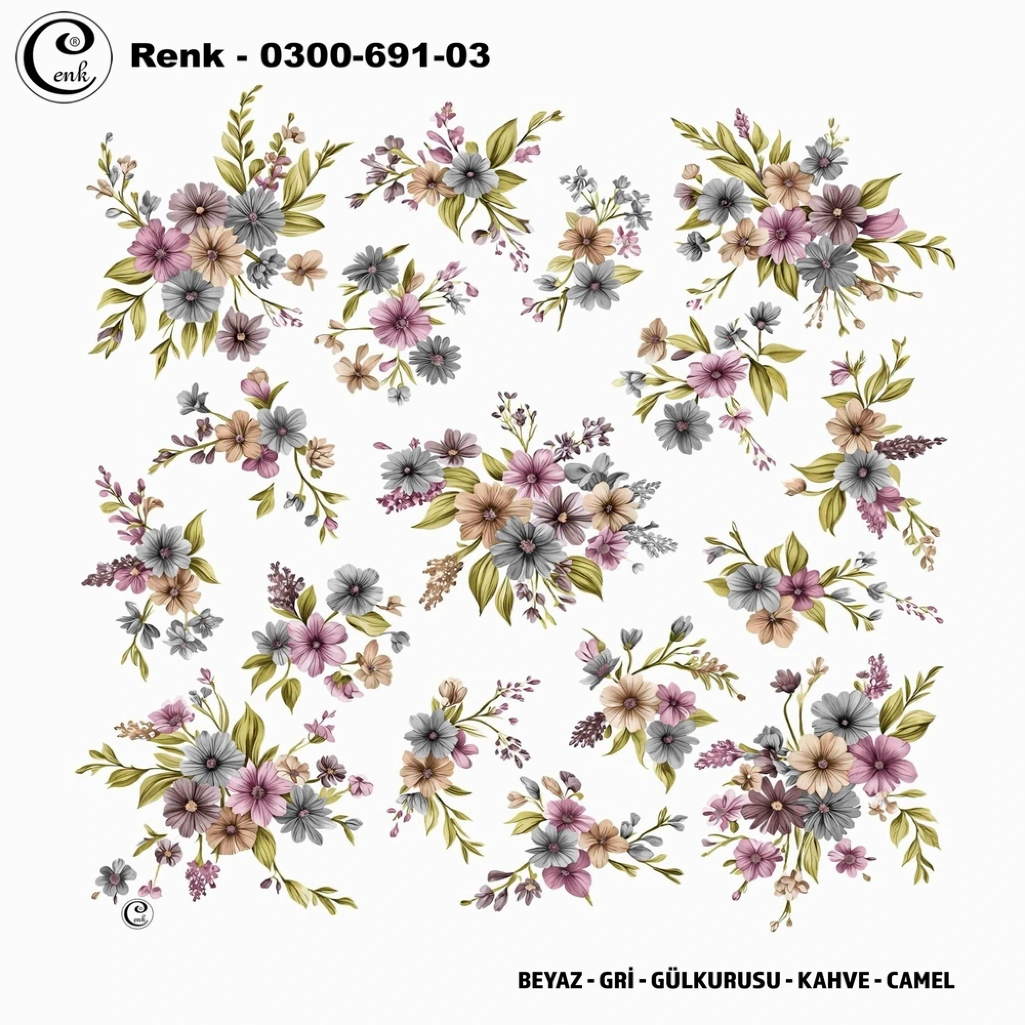 Cenk Desenli Oyalık Yazma 691-03