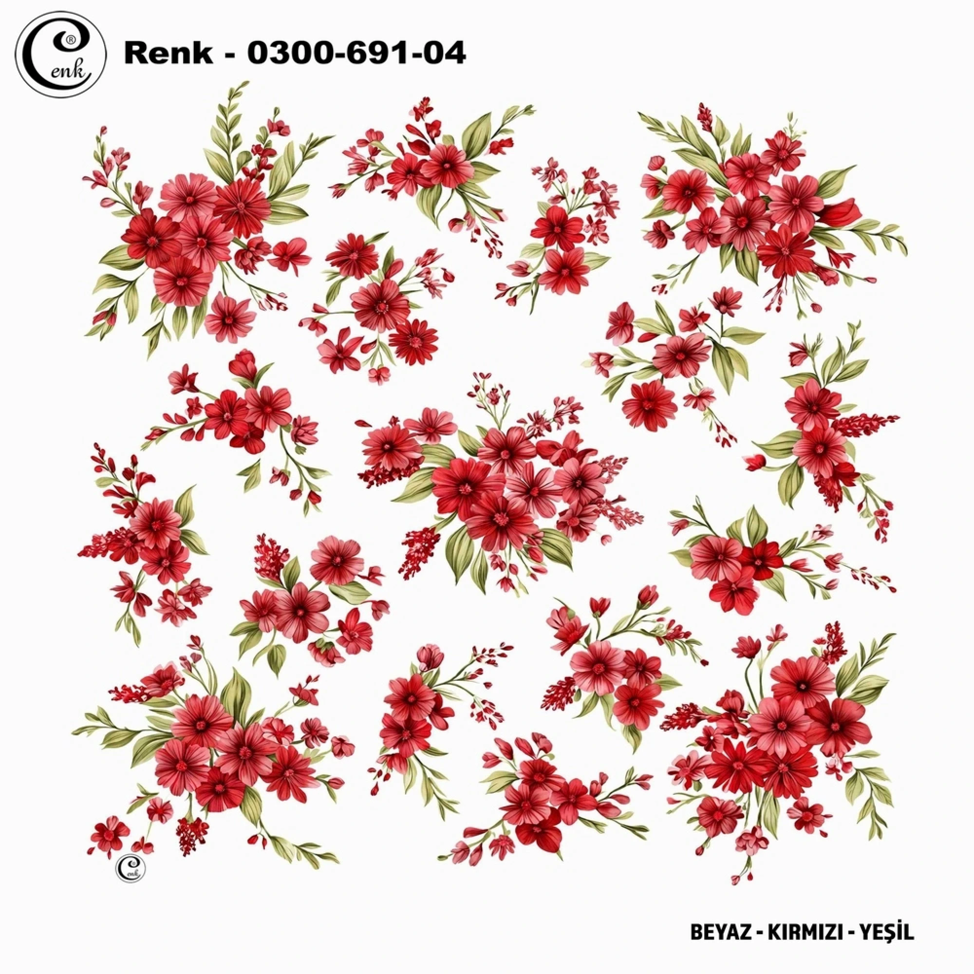 Cenk Desenli Oyalık Yazma 691-04