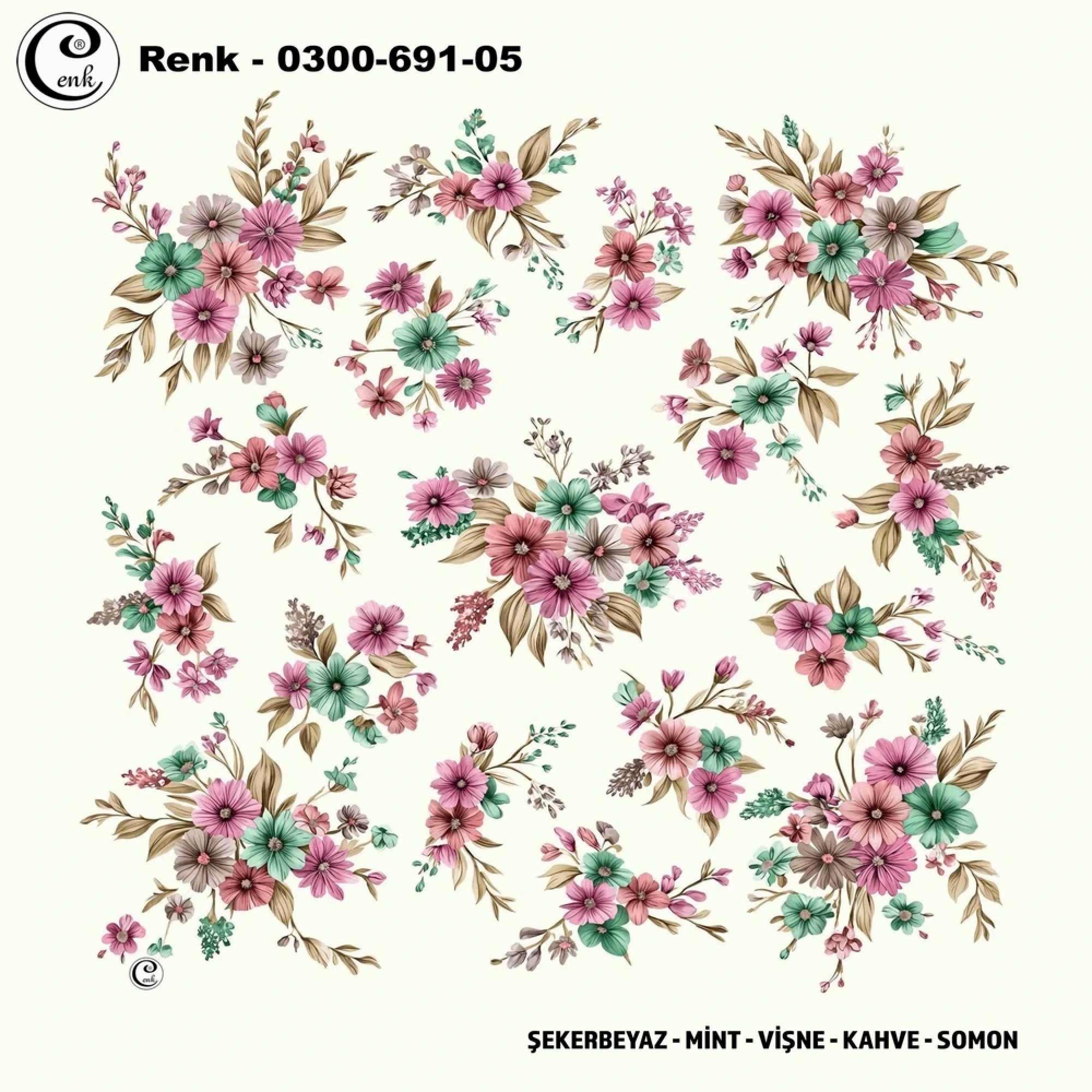 Cenk Desenli Oyalık Yazma 691-05