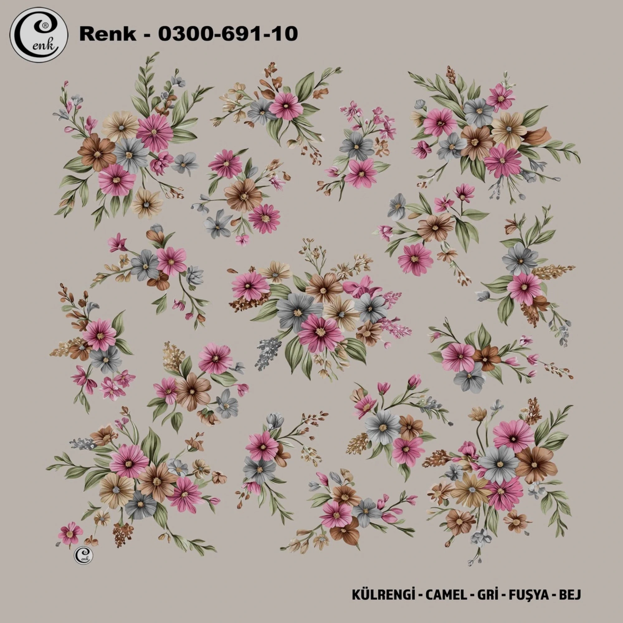 Cenk Desenli Oyalık Yazma 691-10