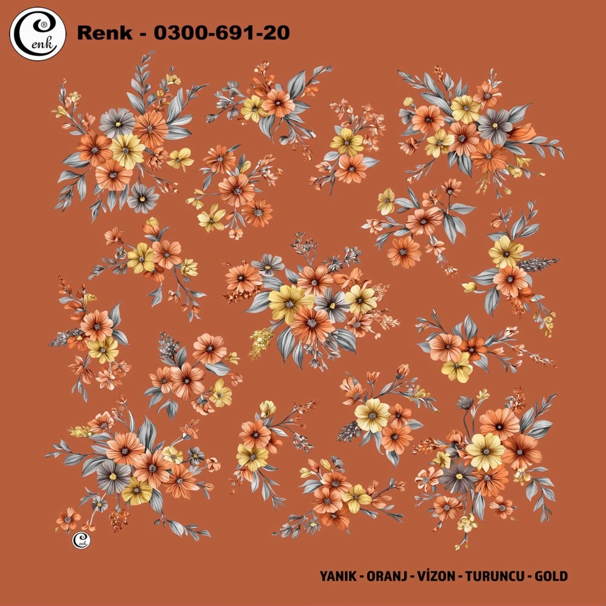 Cenk Desenli Oyalık Yazma 691-20