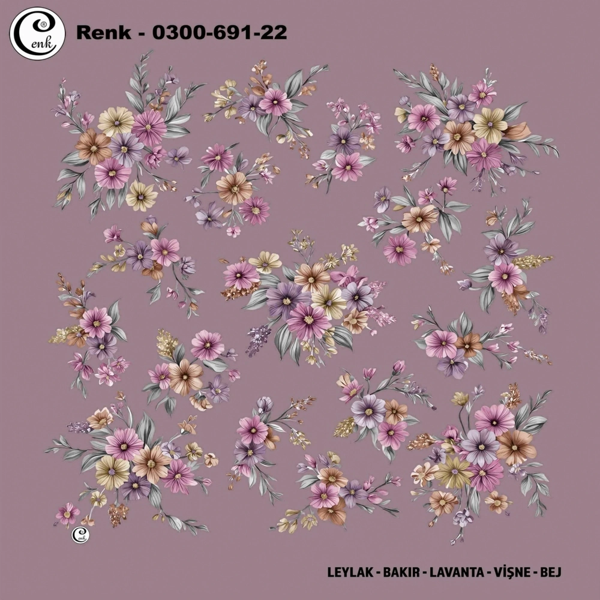 Cenk Desenli Oyalık Yazma 691-22