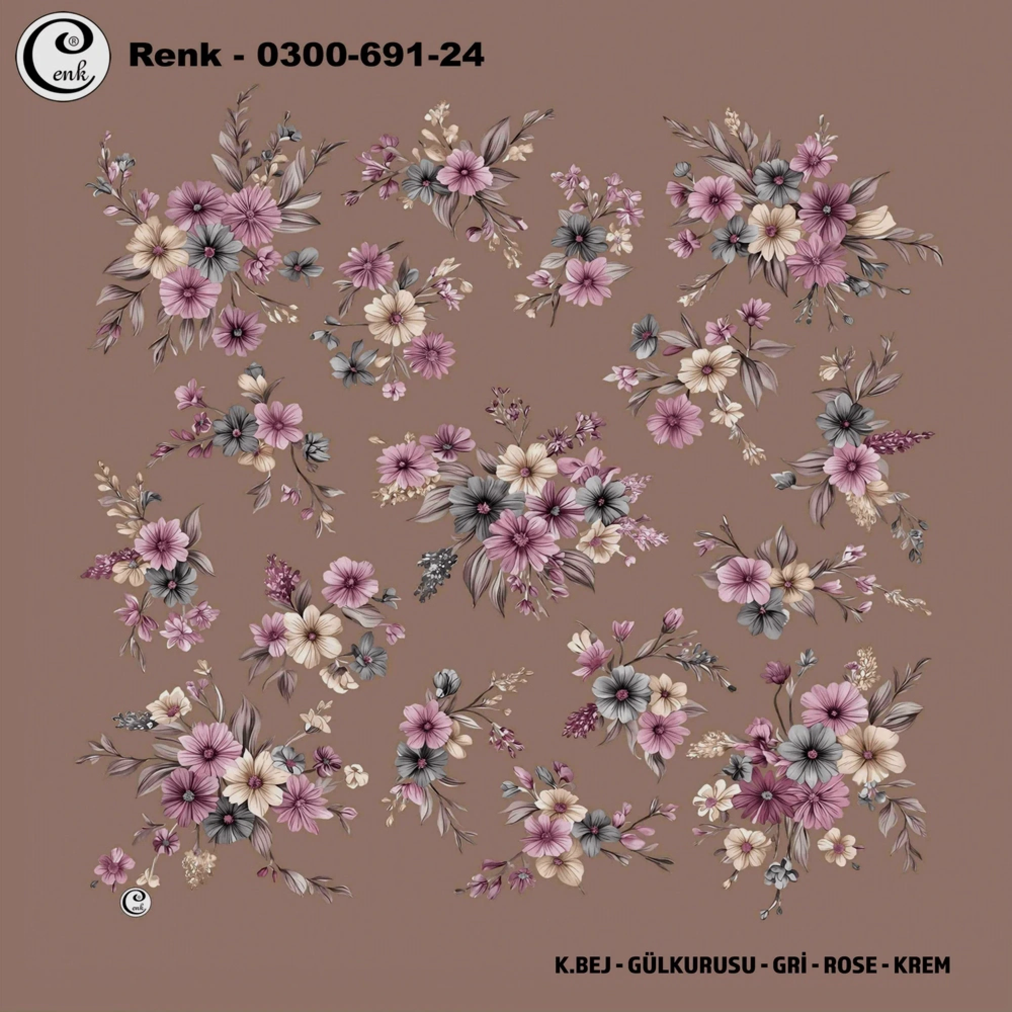 Cenk Desenli Oyalık Yazma 691-24