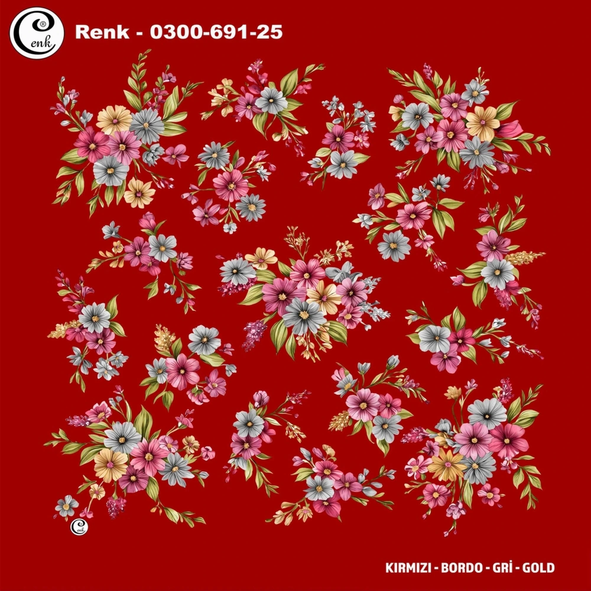 Cenk Desenli Oyalık Yazma 691-25