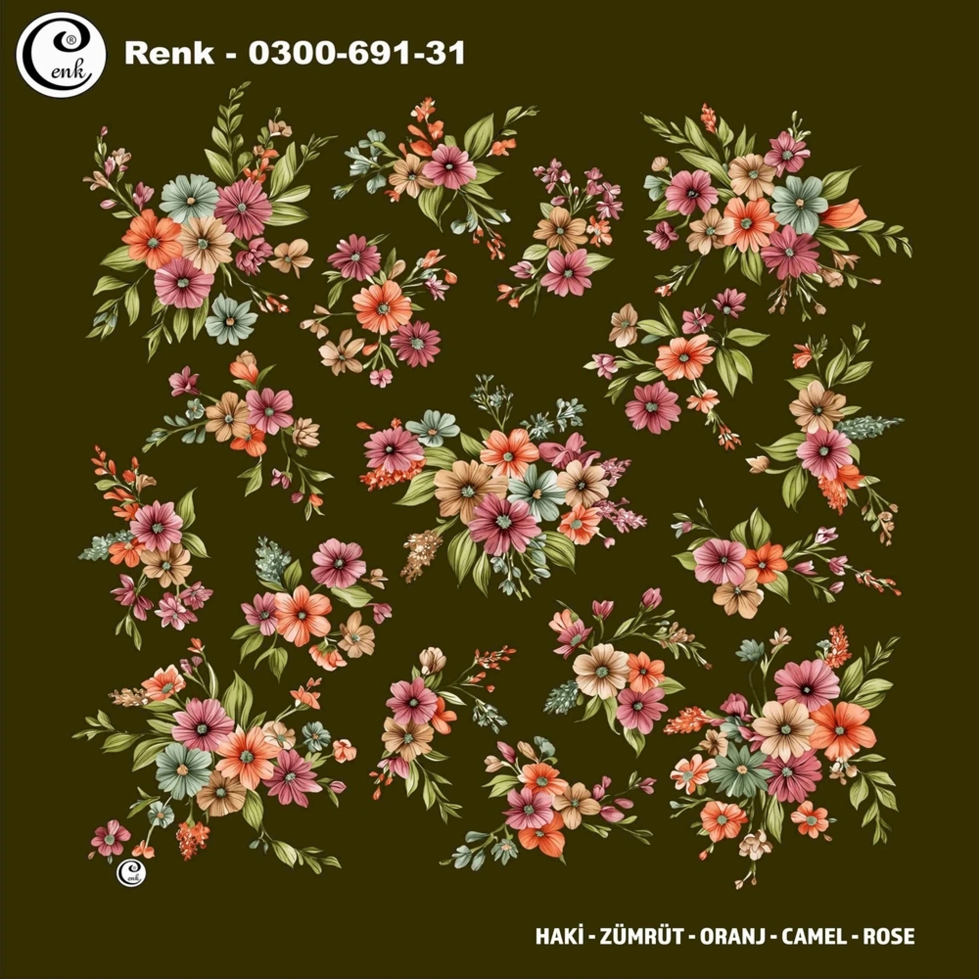 Cenk Desenli Oyalık Yazma 691-31