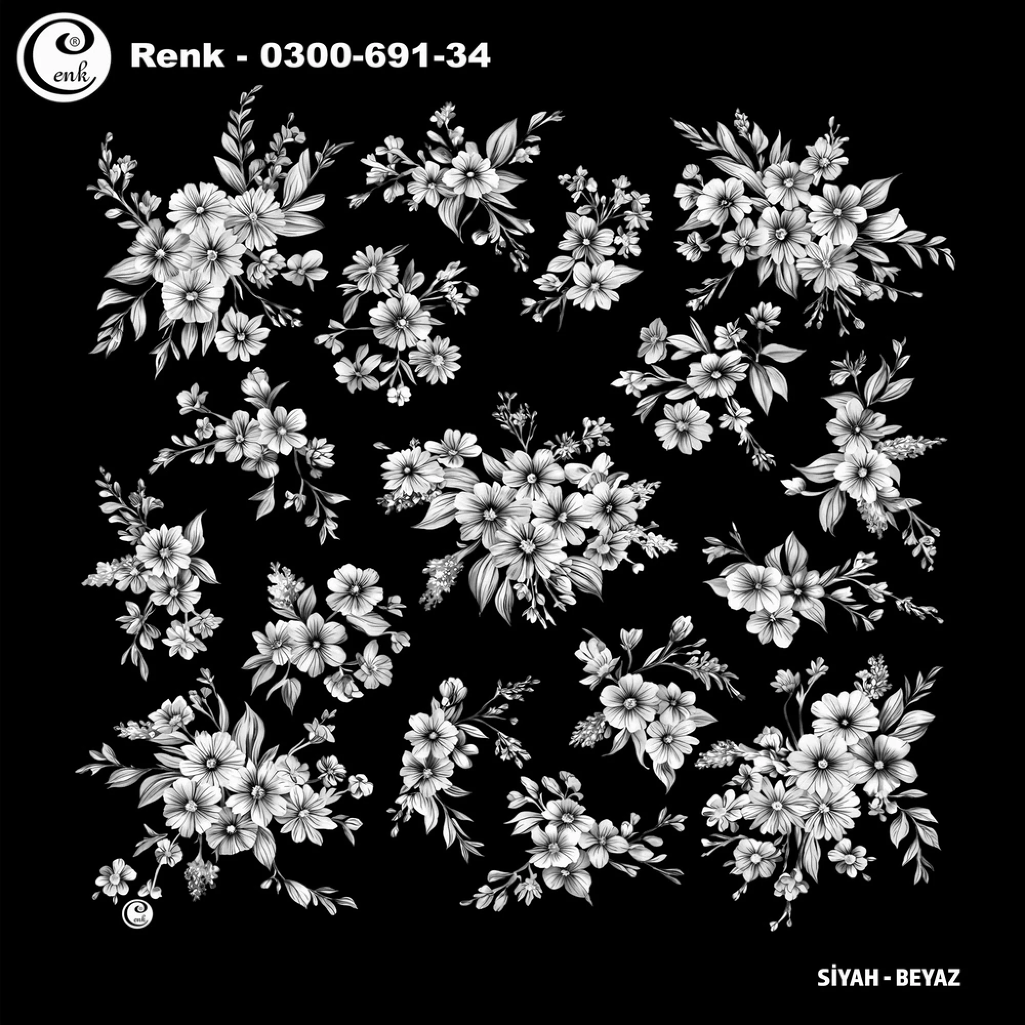 Cenk Desenli Oyalık Yazma 691-34
