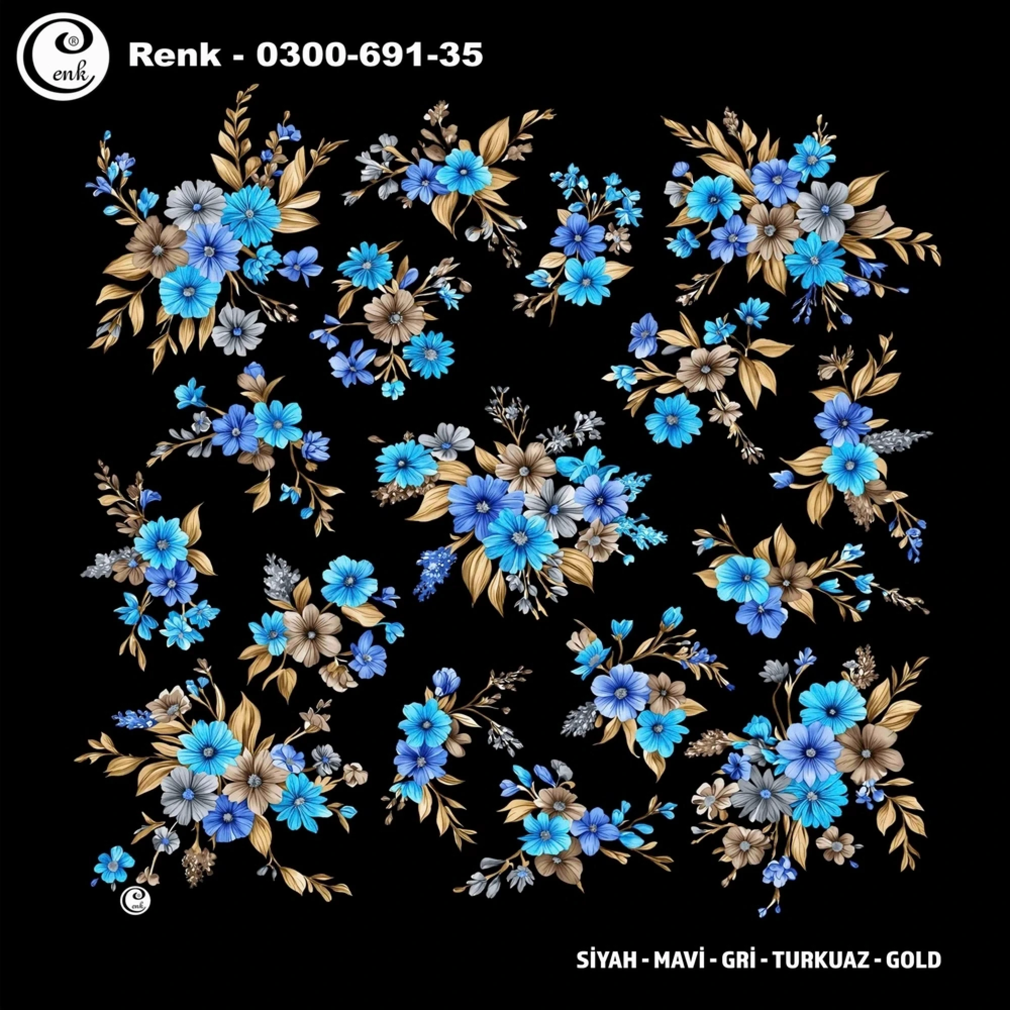 Cenk Desenli Oyalık Yazma 691-35