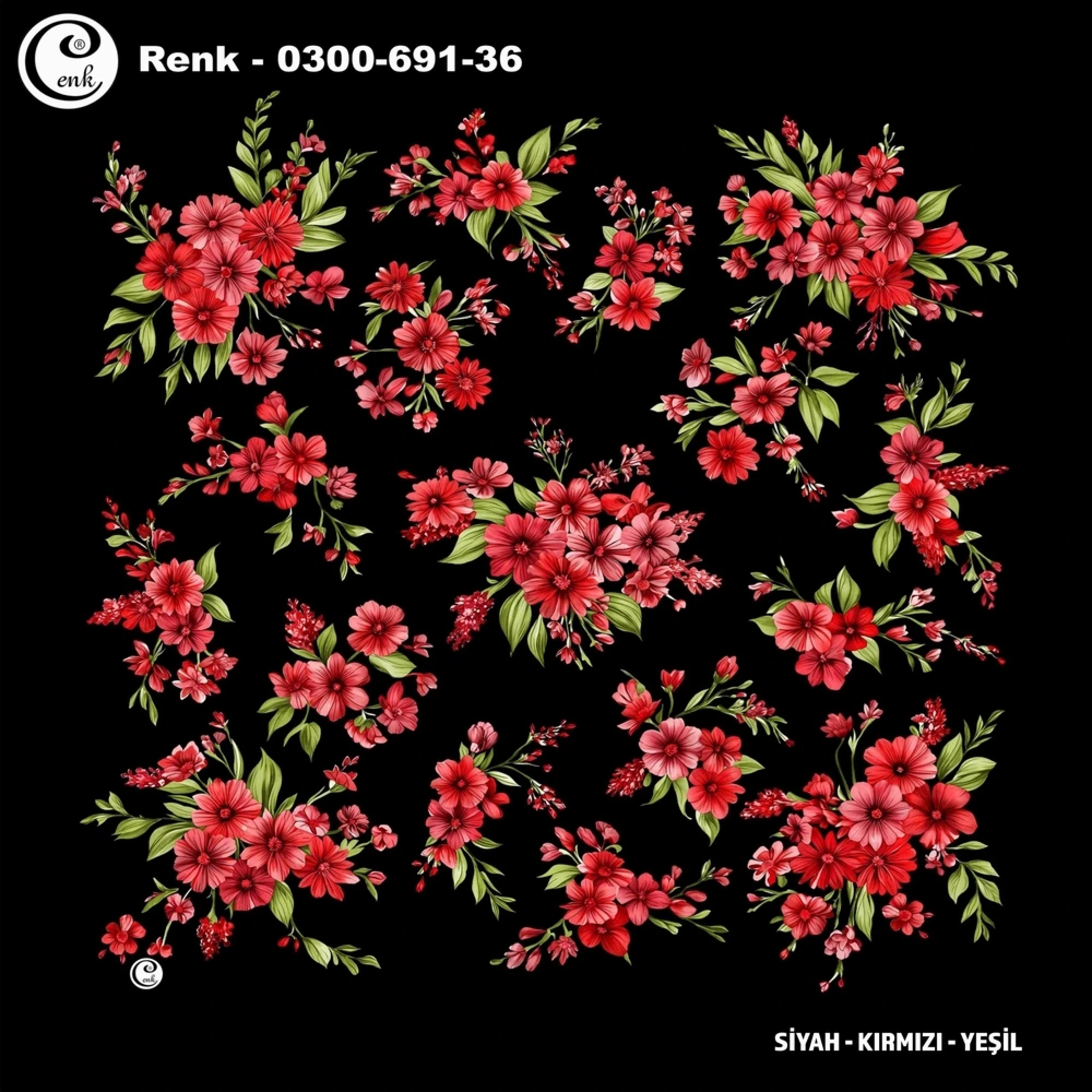 Cenk Desenli Oyalık Yazma 691-36