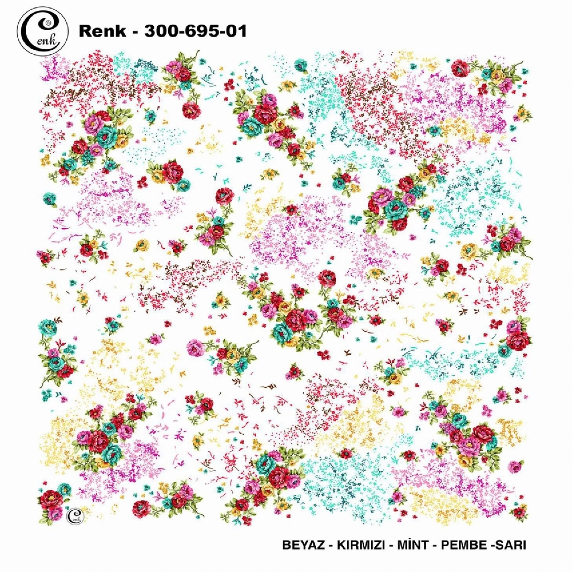 Cenk Desenli Oyalık Yazma 695-01