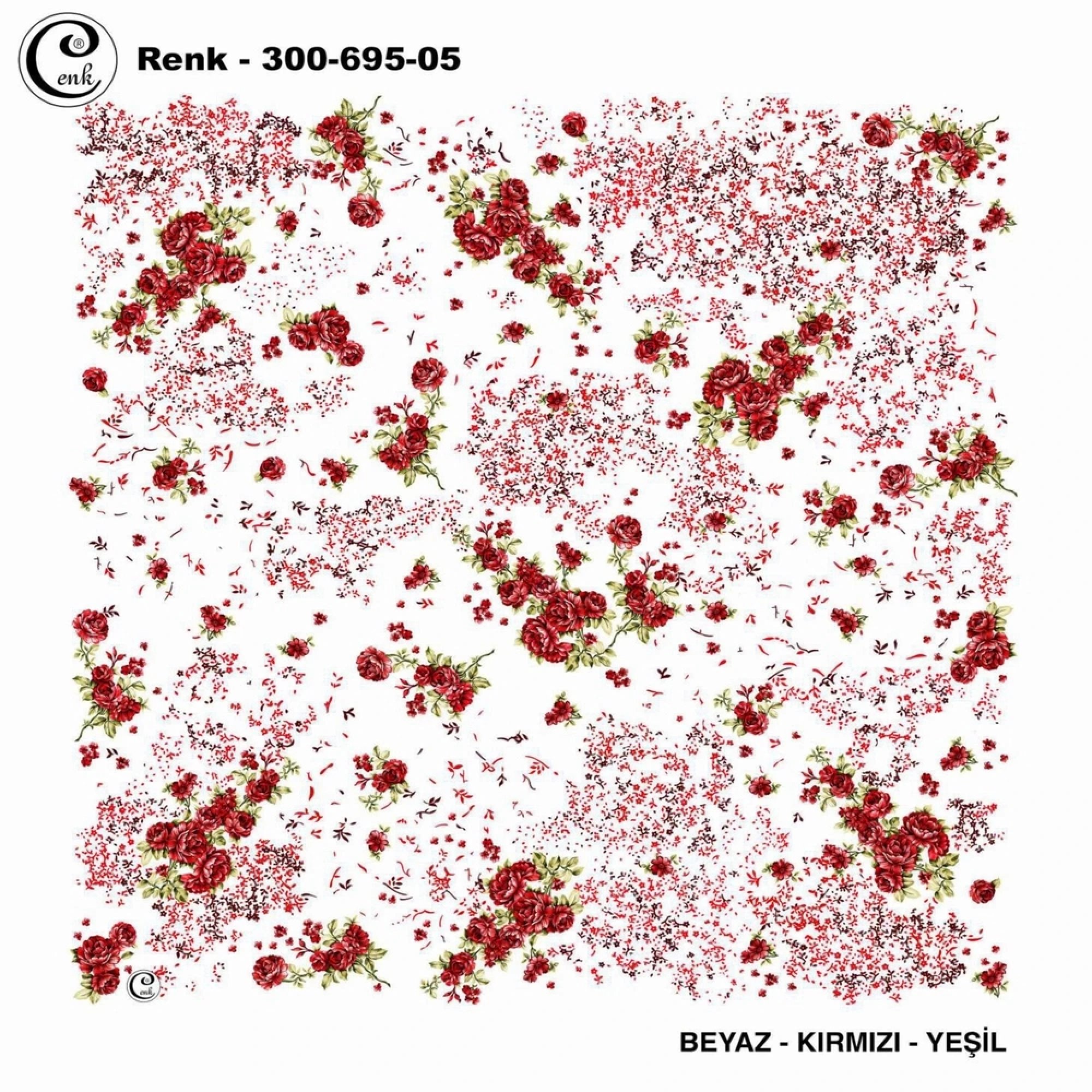 Cenk Desenli Oyalık Yazma 695-05