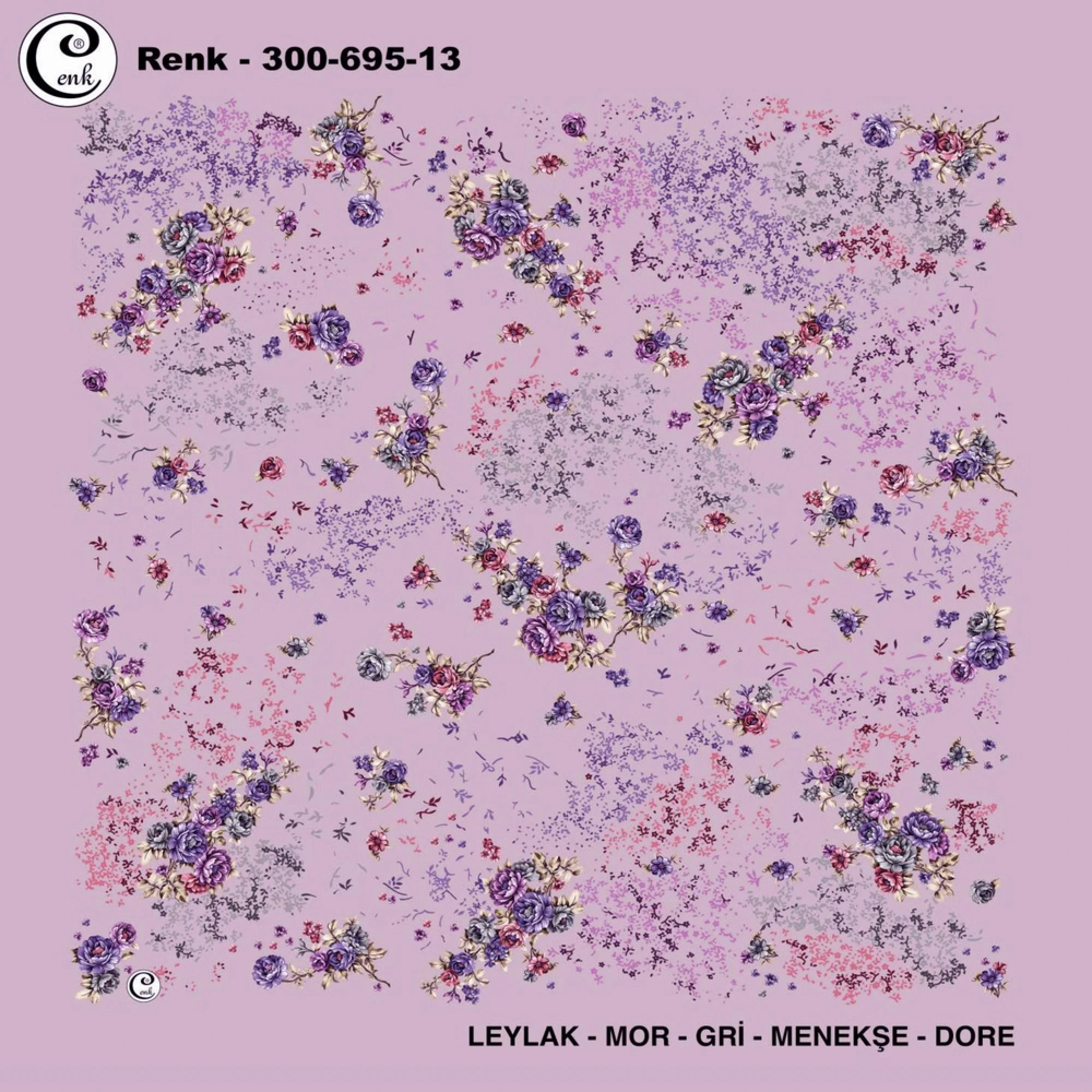 Cenk Desenli Oyalık Yazma 695-13