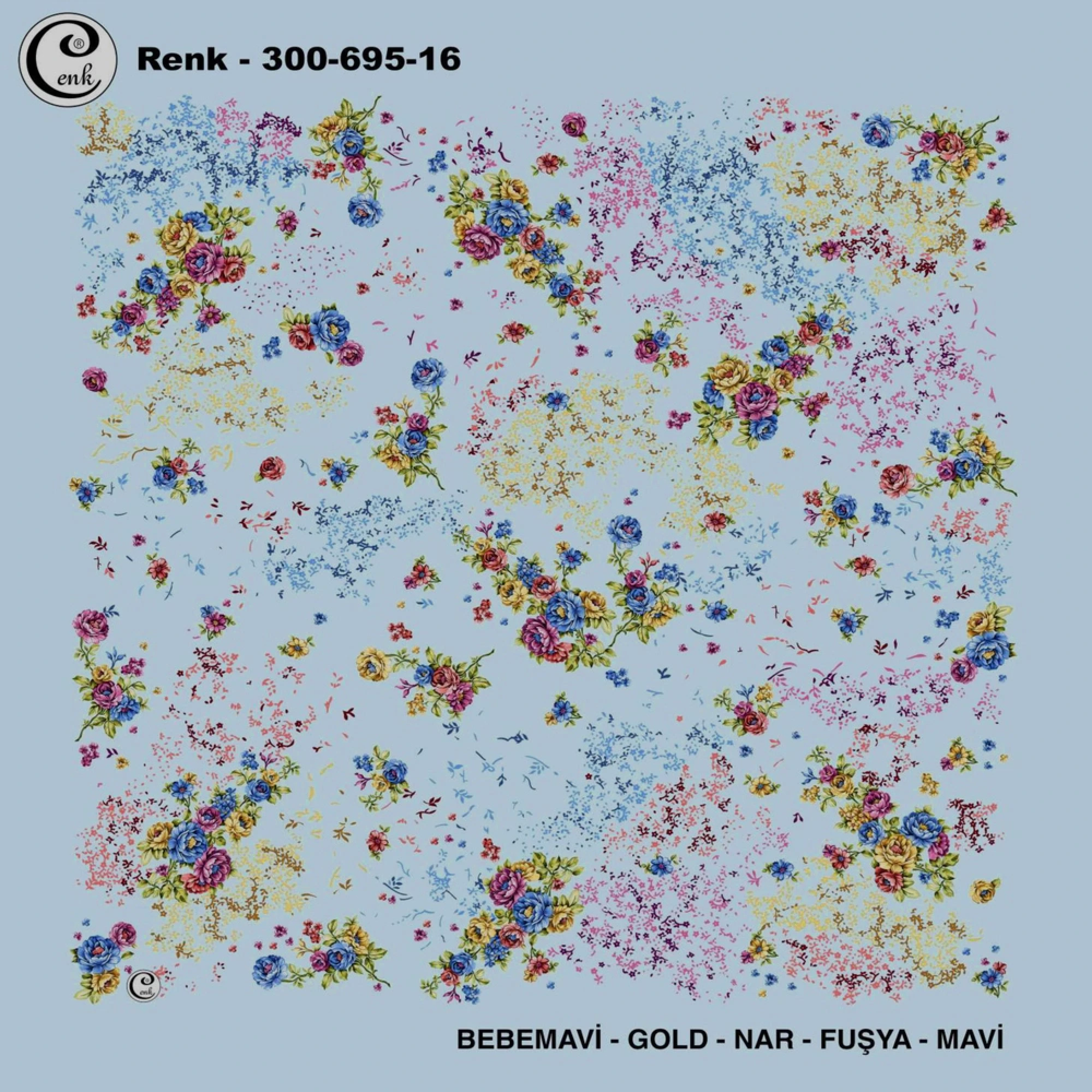 Cenk Desenli Oyalık Yazma 695-16