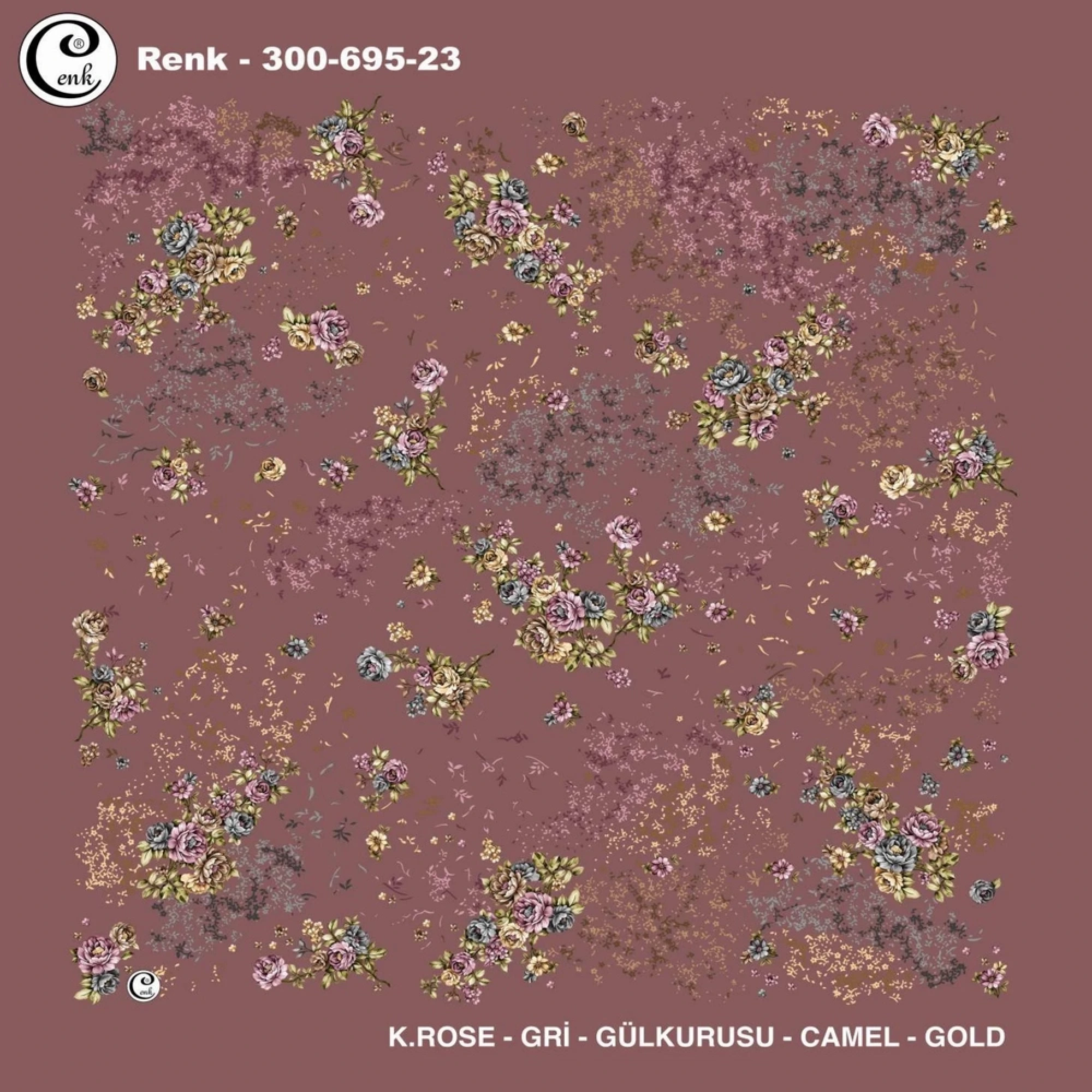 Cenk Desenli Oyalık Yazma 695-23