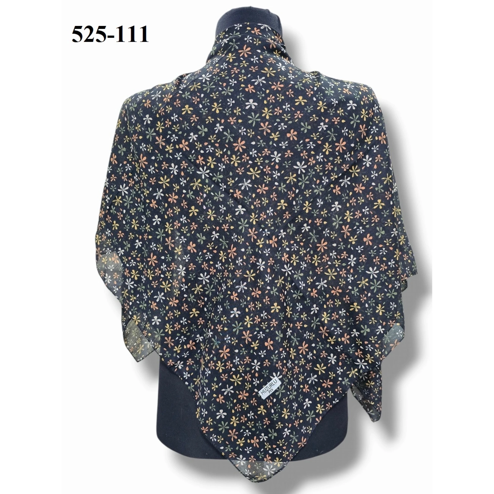 Huzurlu İpek Polyester Dikişli Yazma 525-111