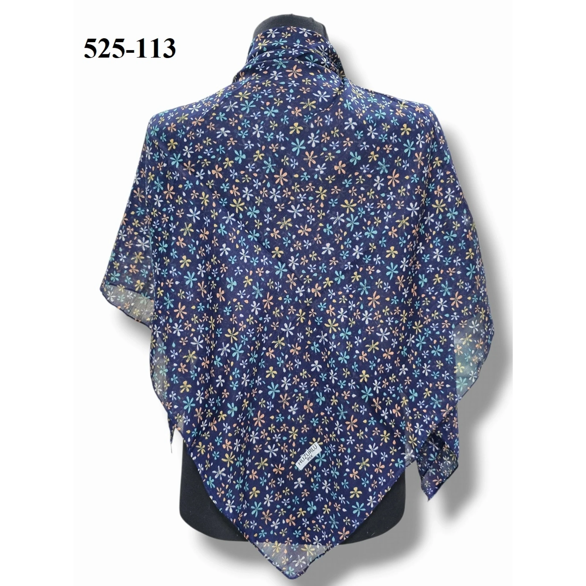 Huzurlu İpek Polyester Dikişli Yazma 525-113