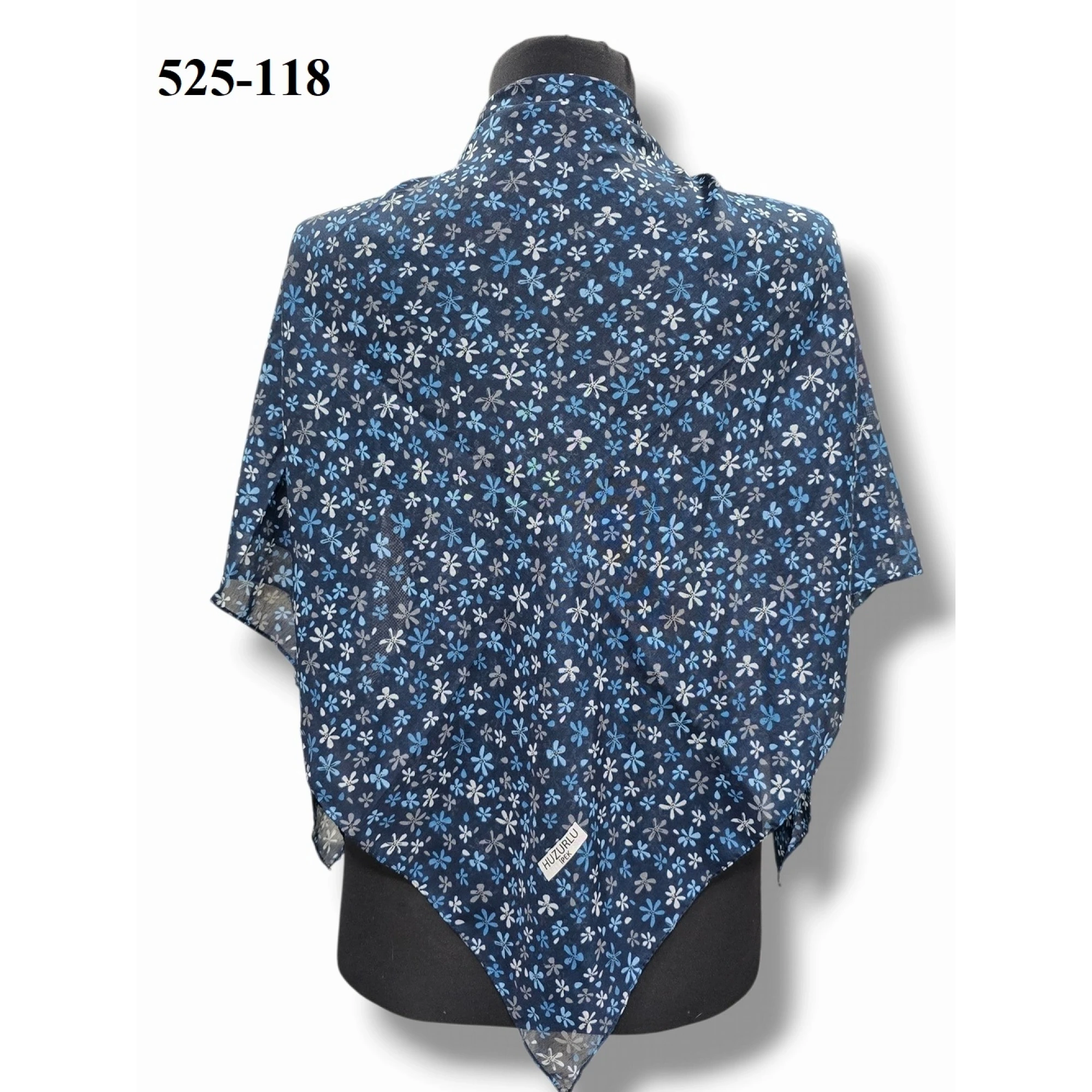 Huzurlu İpek Polyester Dikişli Yazma 525-118