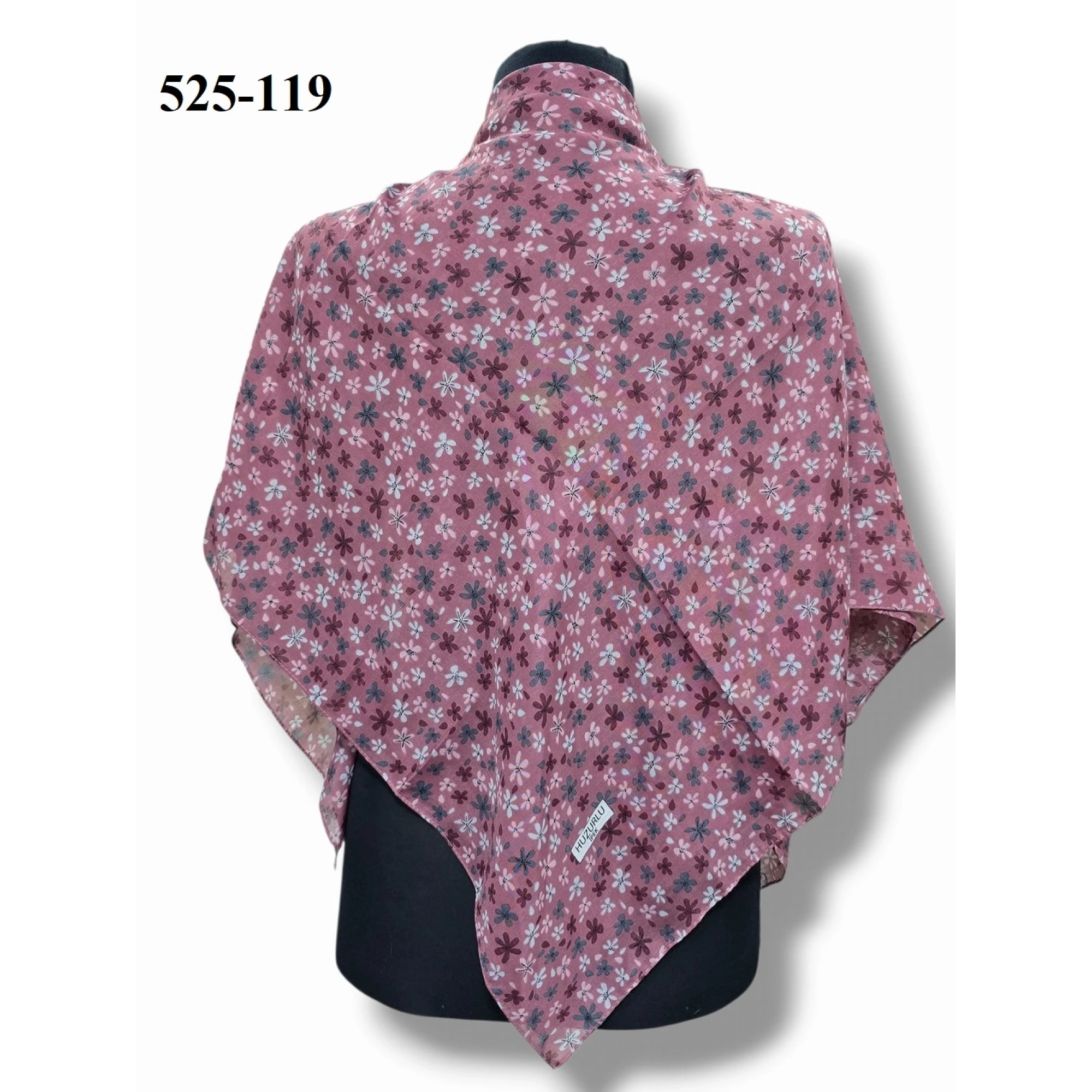 Huzurlu İpek Polyester Dikişli Yazma 525-119